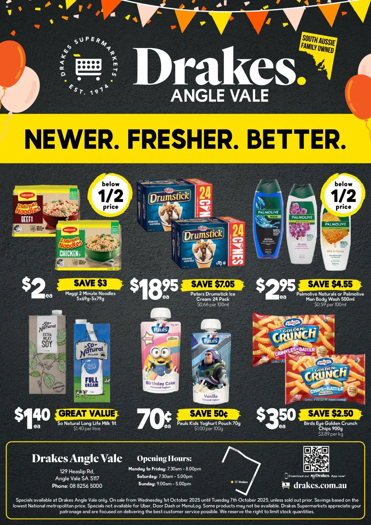 Drakes catalogue - valid from 01.10.2025 | Page: 4 | Products: Milk, Honey, Chicken, Phone