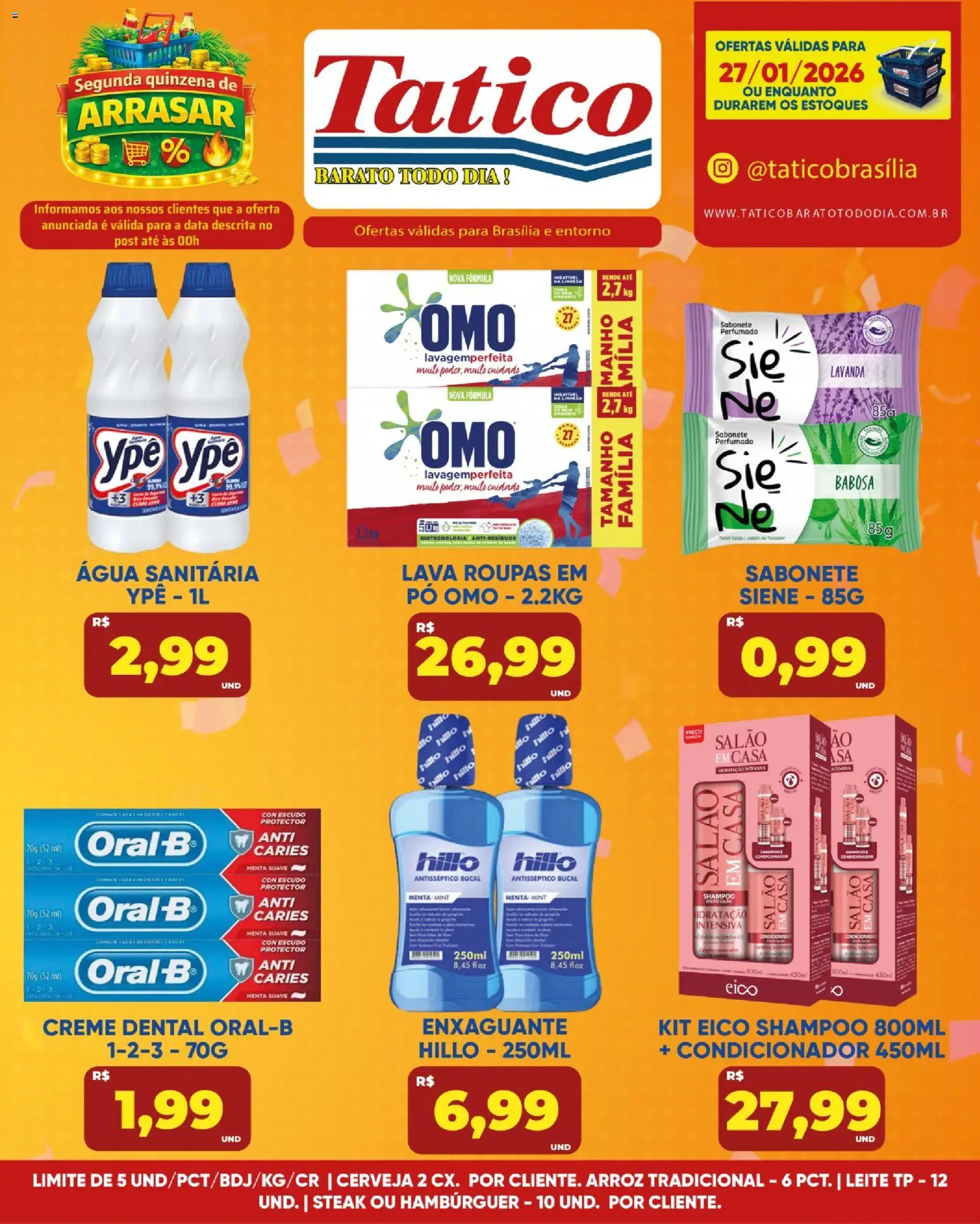 Tatico Folheto - válido de 27.01.2026 | Página: 12 | Produtos: Pó, Condicionador, Arroz, Roupas