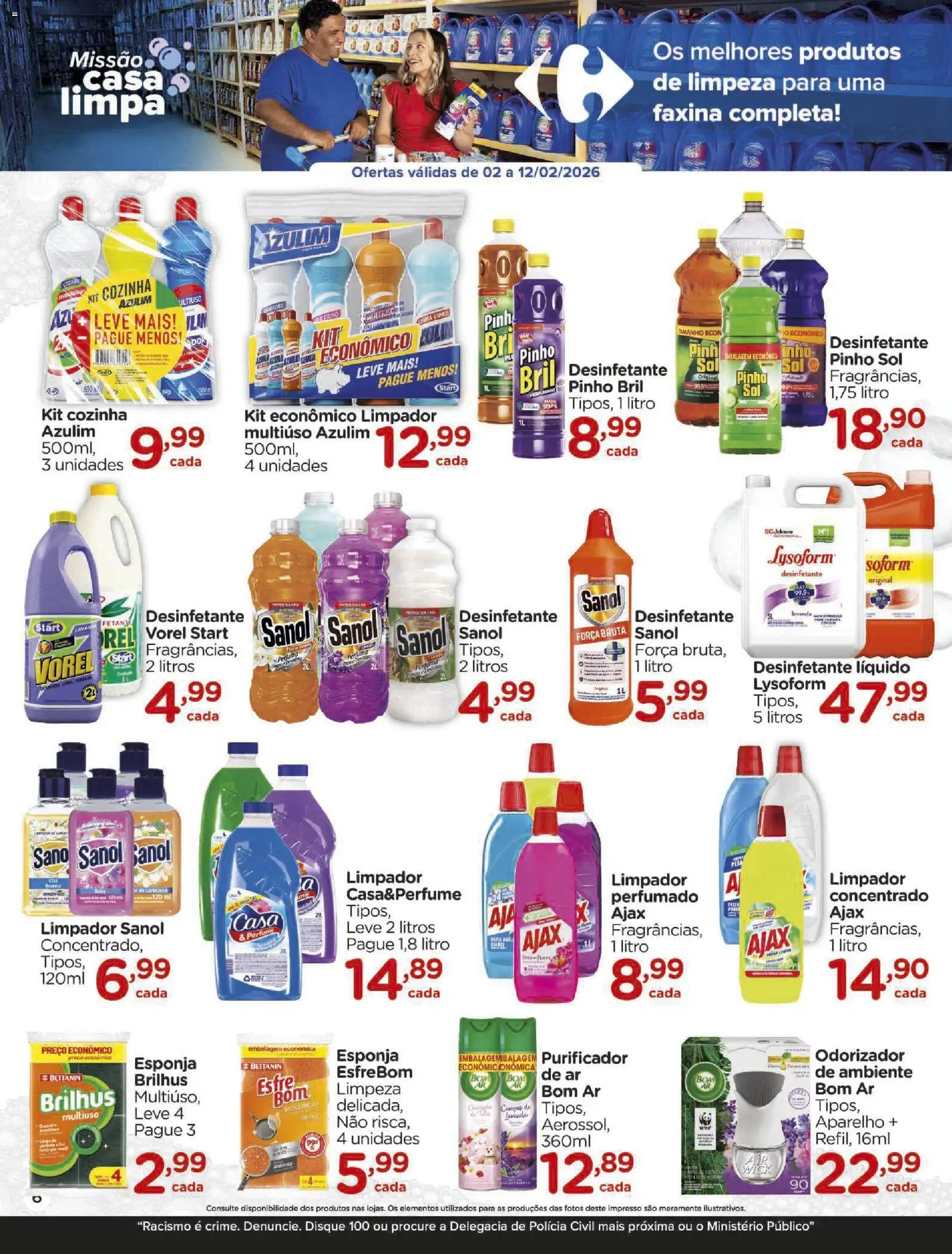 Carrefour Folheto - válido de 02.02.2026 | Página: 6 | Produtos: Azulim, Perfume, Esponja, Desinfetante