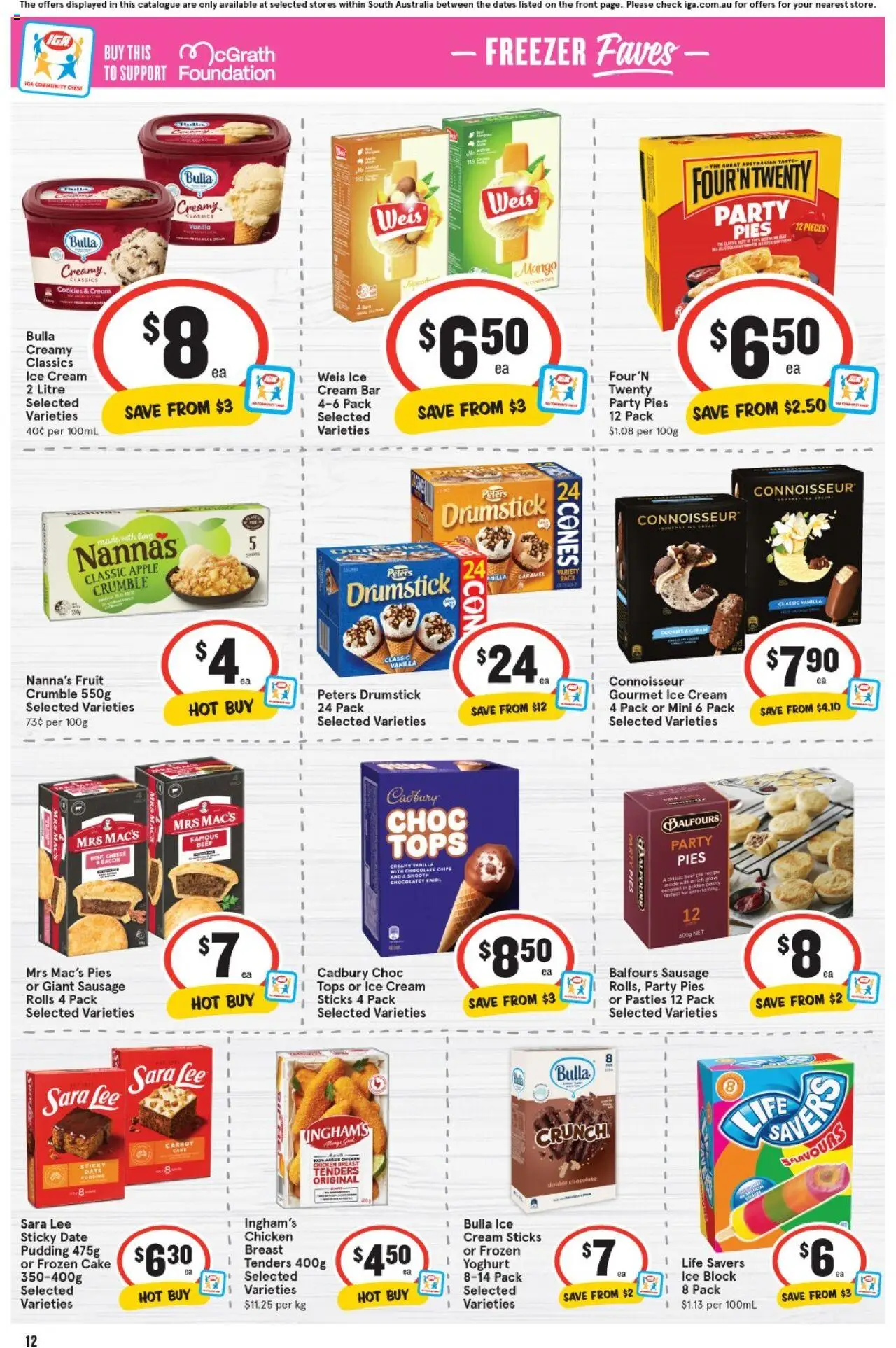 IGA catalogue - valid from 10.09.2025 | Page: 12 | Products: Chips, Cream, Ice cream, Mango