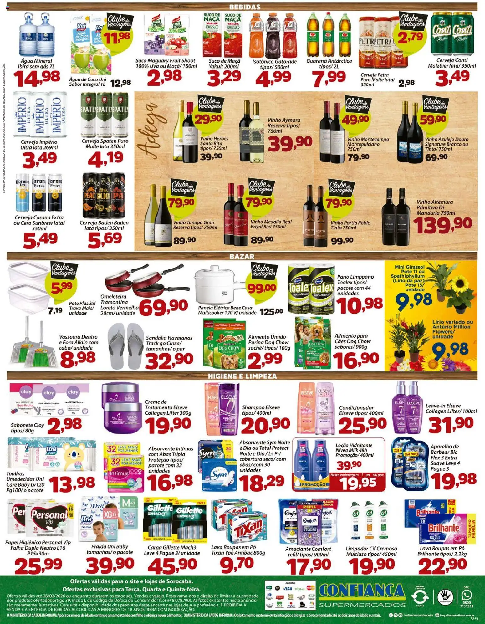 Confiança Folheto - válido de 24.02.2026 | Página: 4 | Produtos: Shampoo, Panela, Alimento úmido, Azulejo