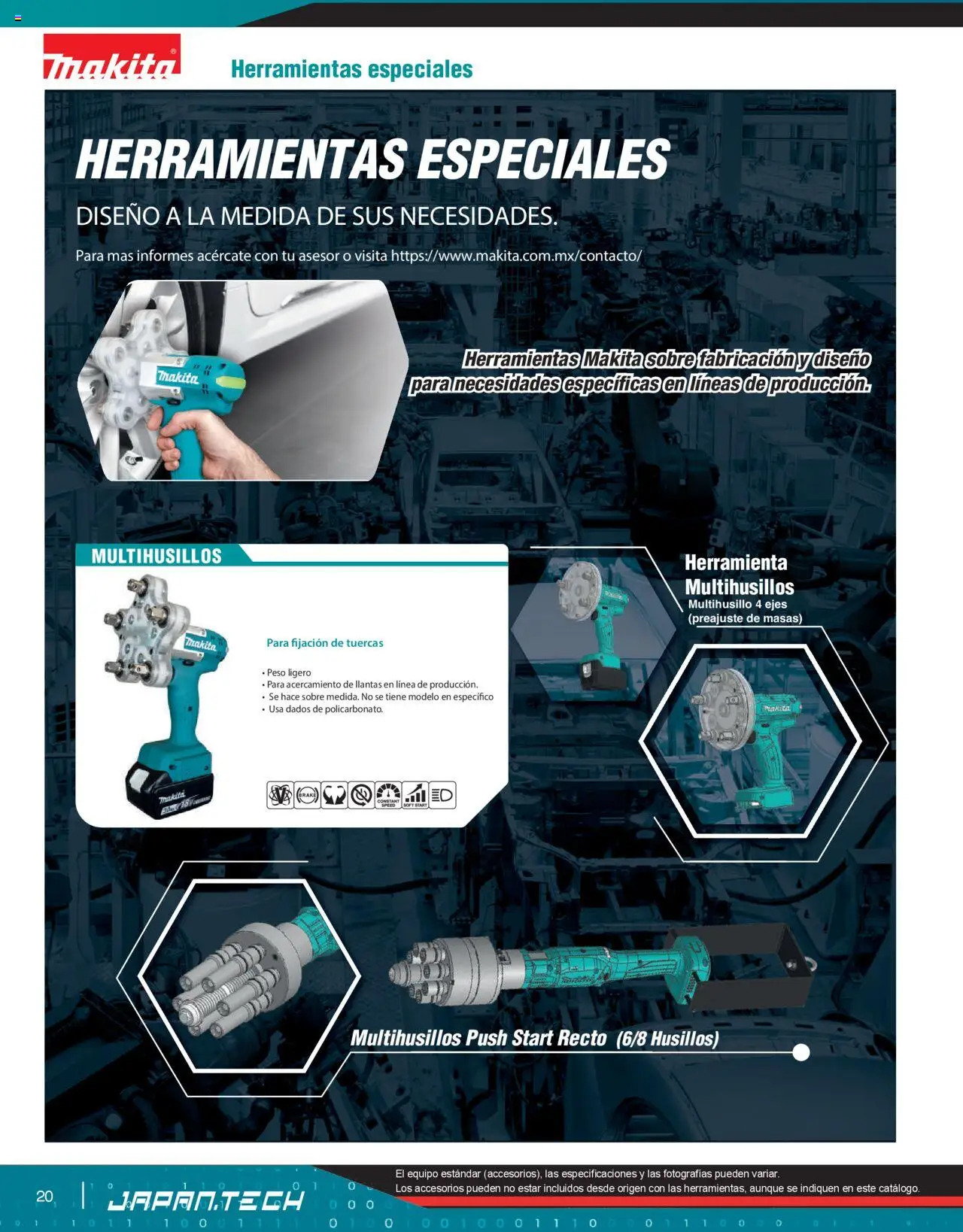 Nuevas ofertas de Makita válidas en toda la República Mexicana desde el 07.10.2024. ¡Encuentra las mejores ofertas en Makita catálogo Líneas de Ensamble! | Página: 20 | Productos: Sobre