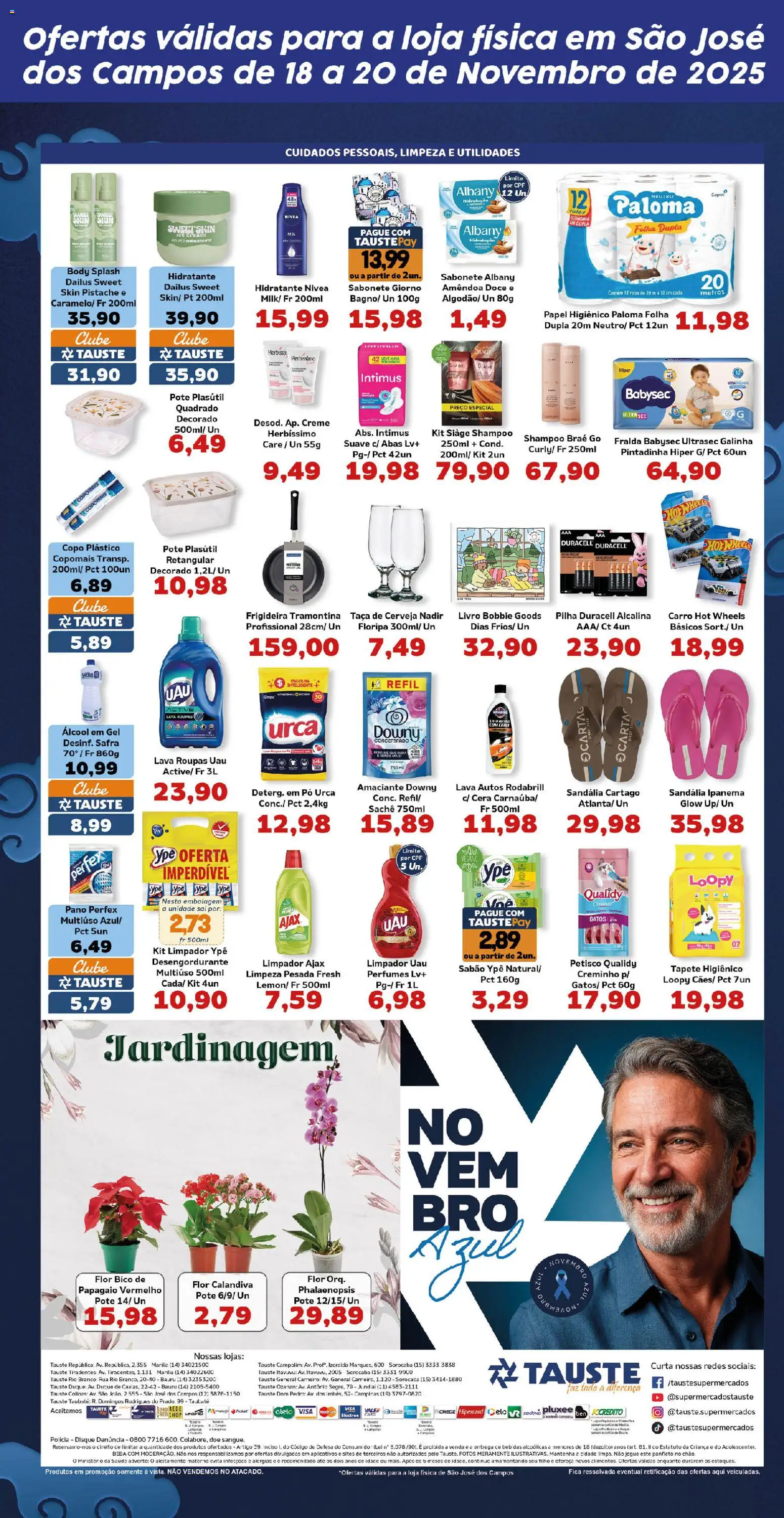 Tauste Folheto - válido de 18.11.2025 | Página: 5 | Produtos: Shampoo, Pistache, Tapete higiênico, Papel higiênico