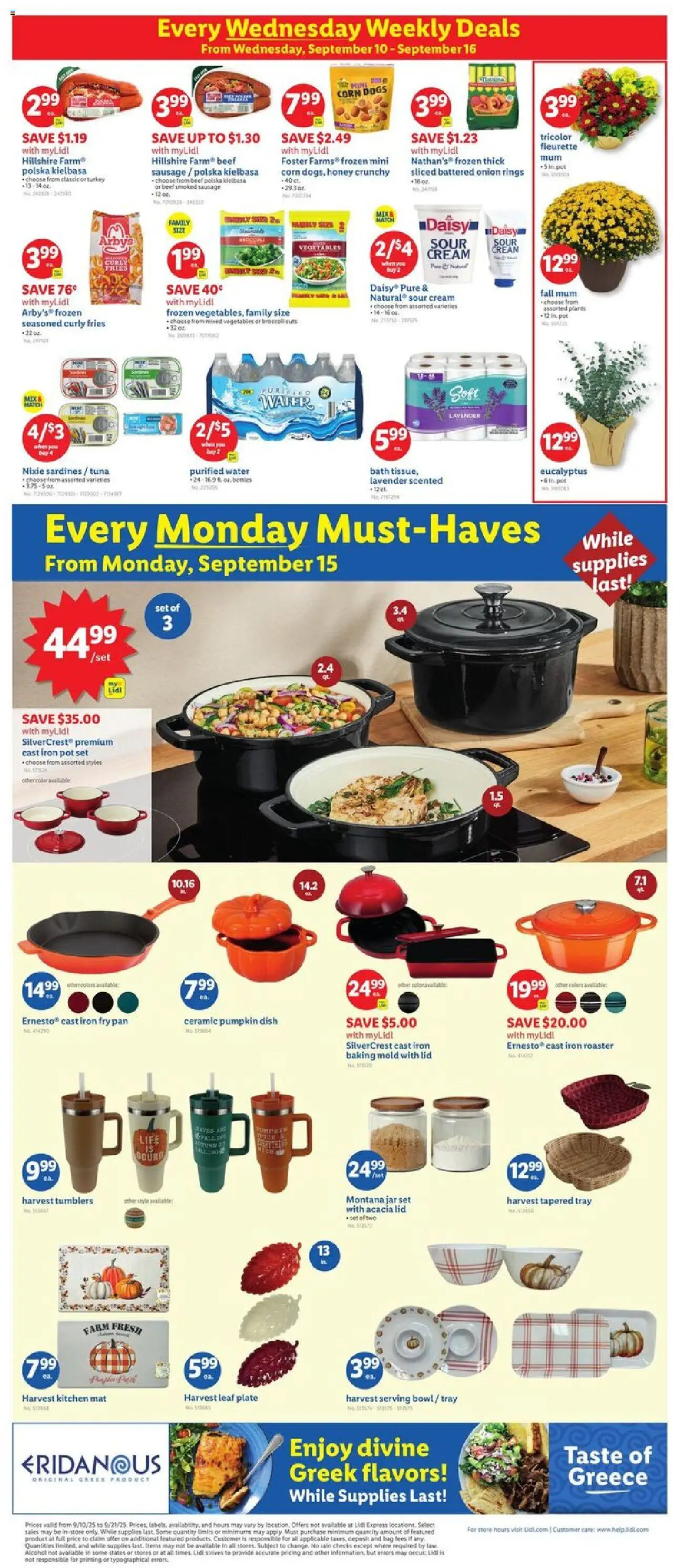 Lidl Weekly Ad - NY - valid from 10.09.2025 | Page: 2 | Products: Pan, Sour cream, Beef, Sausage