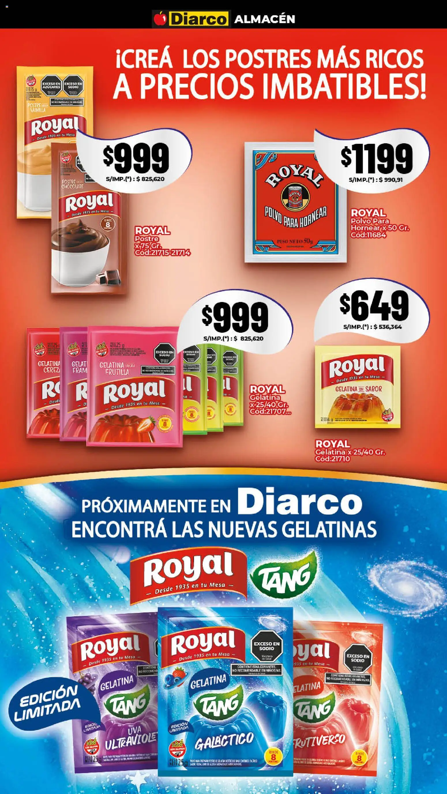 Diarco - Ofertas Gba │ válido desde el 26.01.2026 | Página: 3 | Productos: Peso, Polvo, Gelatina, Chocolate