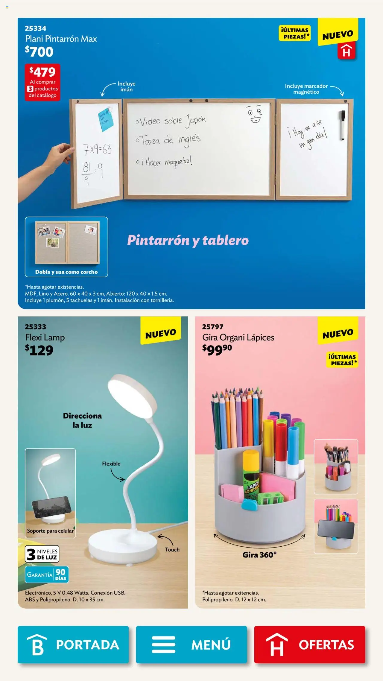 Nuevas ofertas de Betterware válidas en toda la República Mexicana desde el 01.09.2025. ¡Encuentra las mejores ofertas en Betterware - Campaña 9 2025! | Página: 116 | Productos: Imán, Tachuelas, Flexible, Sobre