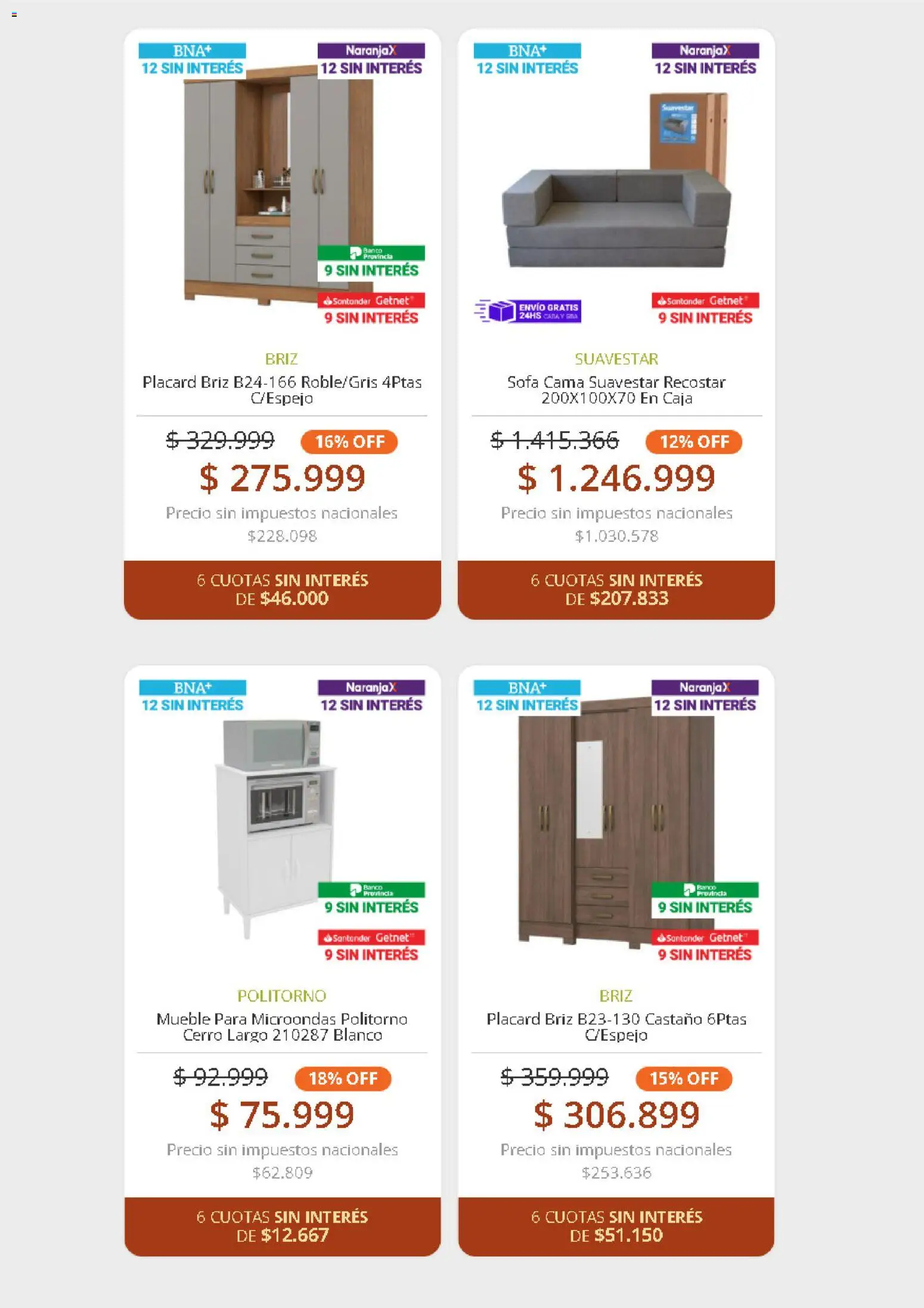 Hendel Cyber Monday │ válido desde el 03.11.2025 | Página: 5 | Productos: Placard, Cama, Caja, Microondas