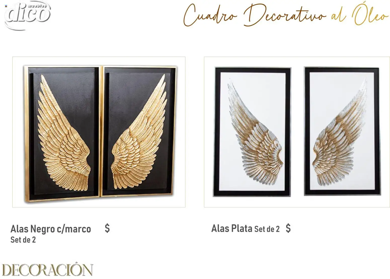 Nuevas ofertas de Muebles Dico válidas en toda la República Mexicana desde el 09.12.2025. ¡Encuentra las mejores ofertas en Muebles Dico catálogo Decoración! | Página: 4 | Productos: Cuadro