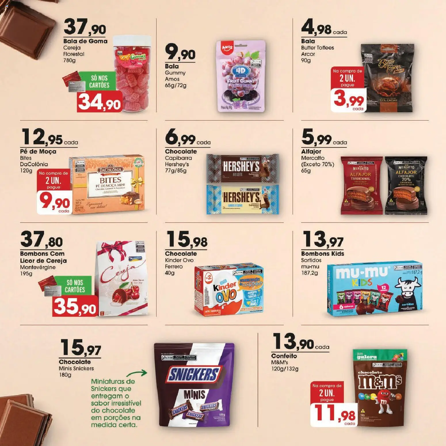 Zaffari Folheto - válido de 10.03.2026 | Página: 4 | Produtos: Cereja, Licor, Leite, Chocolate