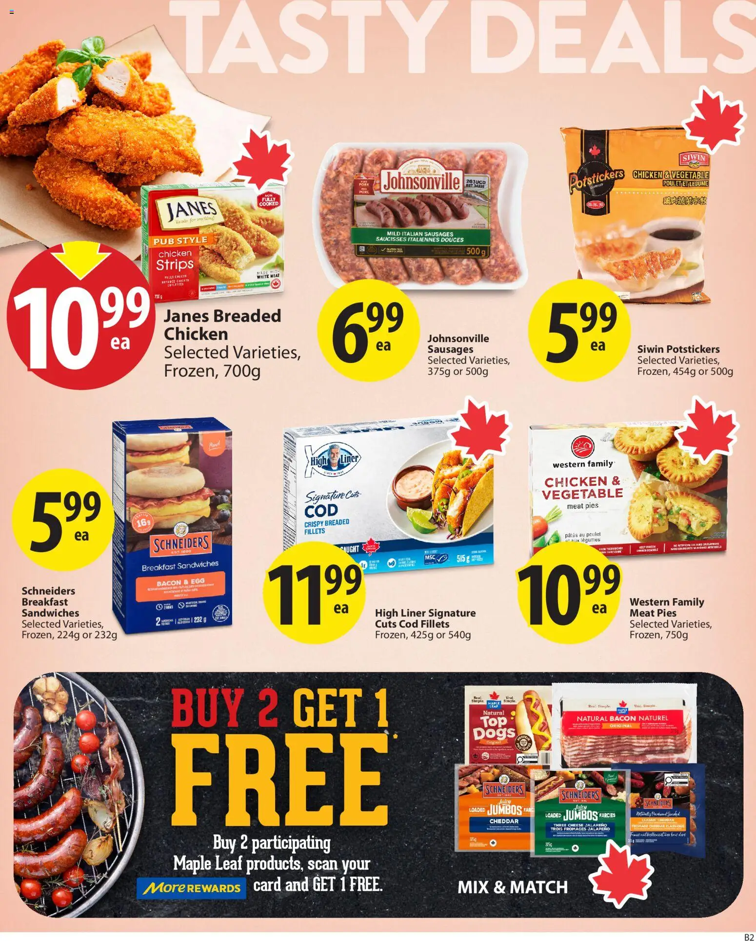 Save on foods flyer valid from 23.04.2026 | Page: 6 | Products: Cheese, Chicken