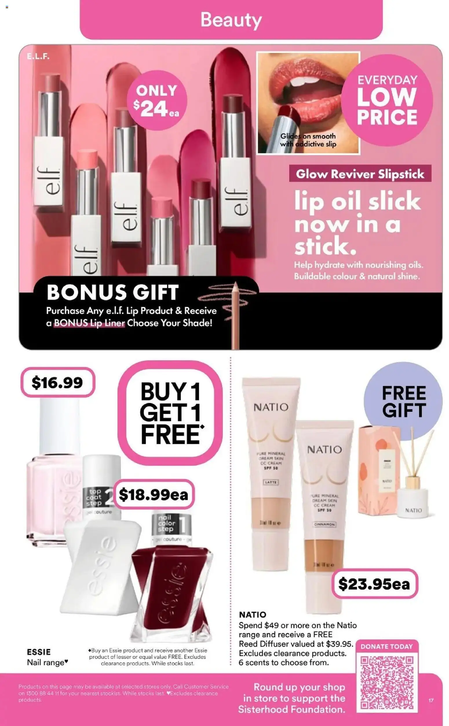 Priceline Pharmacy catalogue - valid from 08.04.2026 | Page: 17 | Products: Oil, Slip, Coat, Lip liner