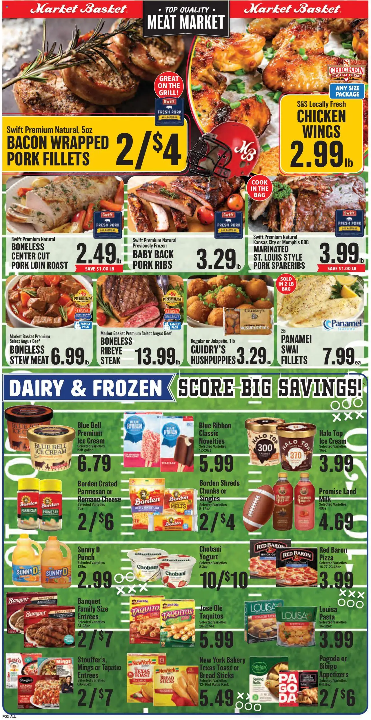 Market Basket Southeast Texas - valid from 10.09.2025 | Page: 2 | Products: Milk, Pasta, Cream, Ice cream