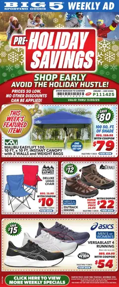 Preview of Big 5 Sporting Goods weekly ads valid from 14.11.2025