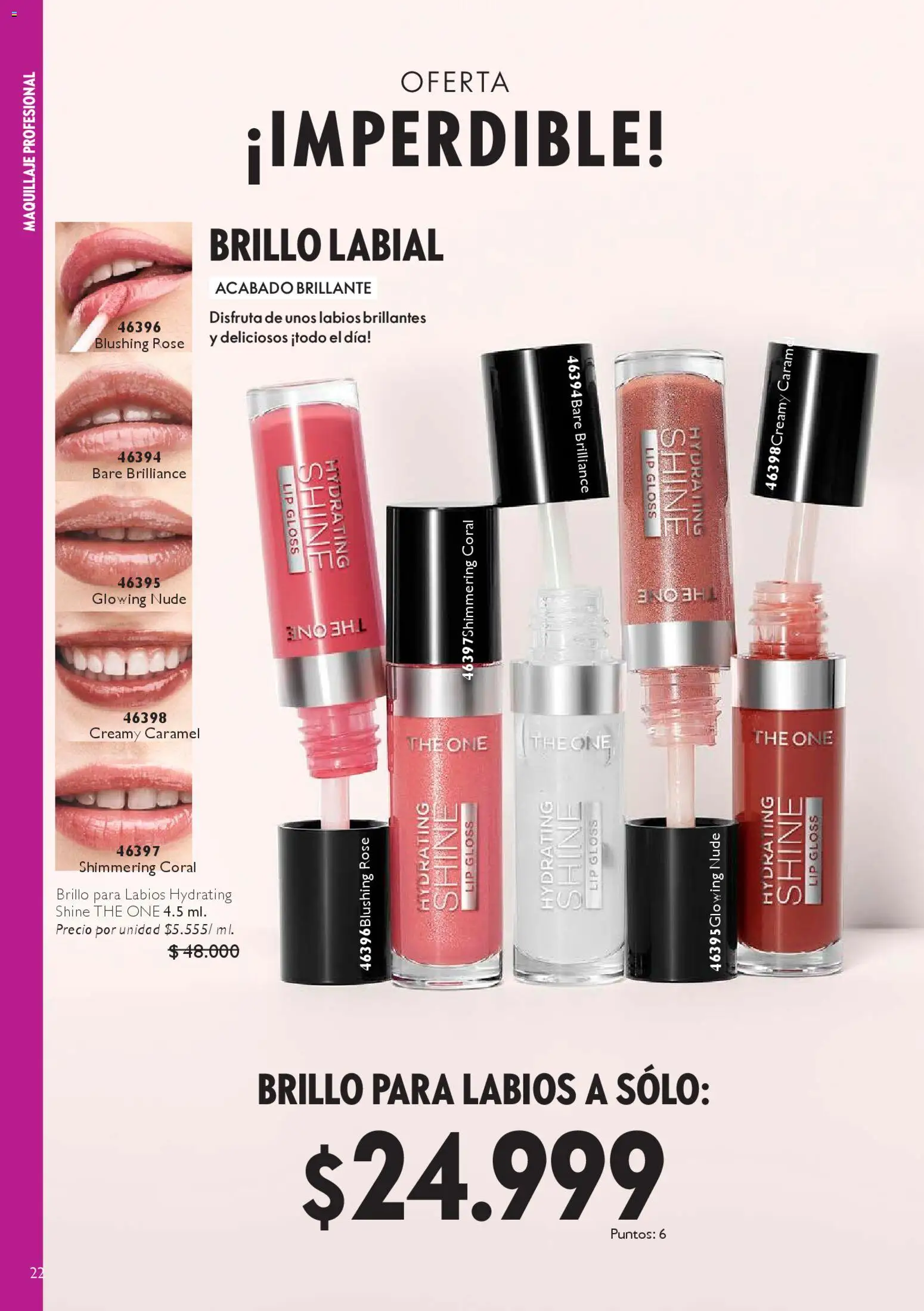 Oriflame revista - valida desde el 27.12.2025 | Página: 22 | Productos: Brillo, Maquillaje