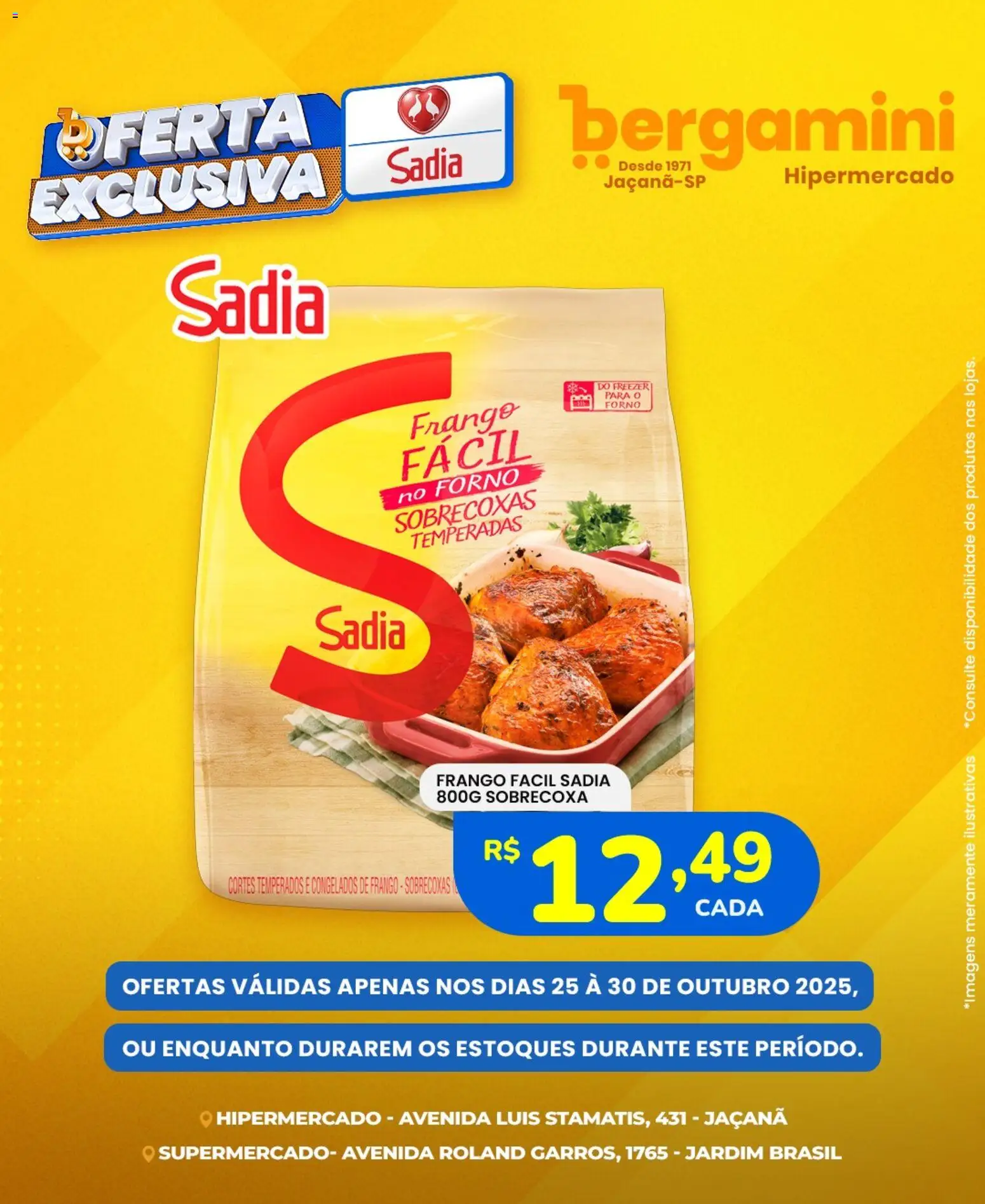 Supermercado Bergamini Folheto - válido de 25.10.2025 | Página: 7 | Produtos: Forno, Freezer, Frango
