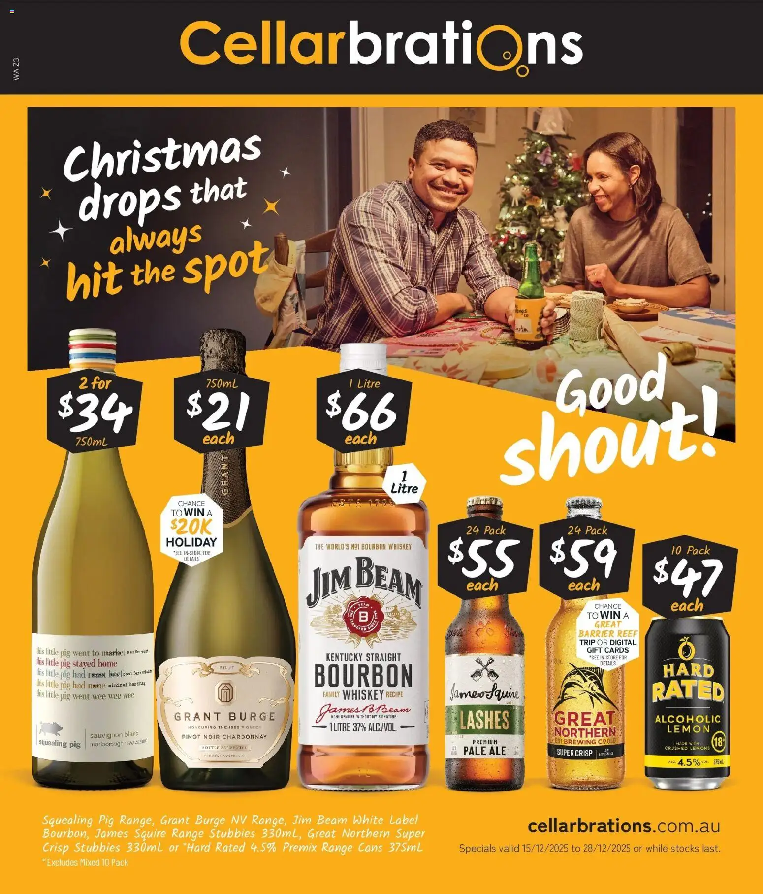 Cellarbrations catalogue - valid from 15.12.2025 | Page: 1 | Products: Bourbon, Pasta, Lemon, Digital