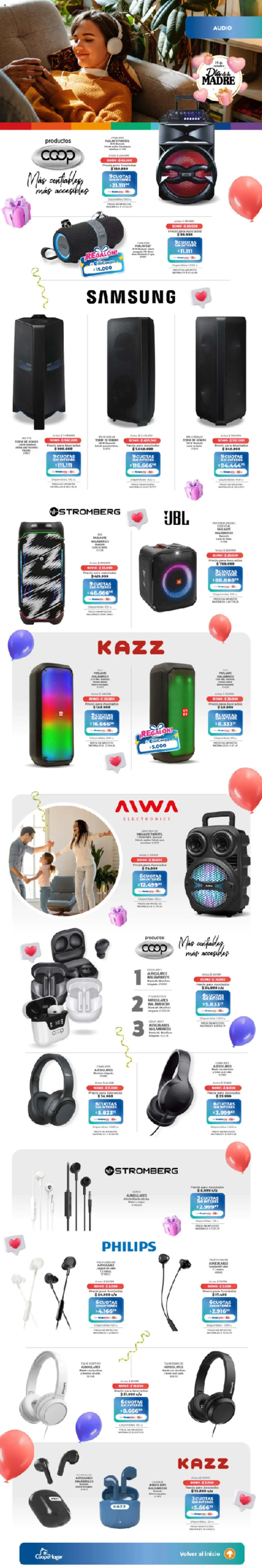 Cooperativa Obrera catálogo │ válido desde el 01.10.2025 | Página: 10 | Productos: Audio, Auriculares, Gin, Parlante