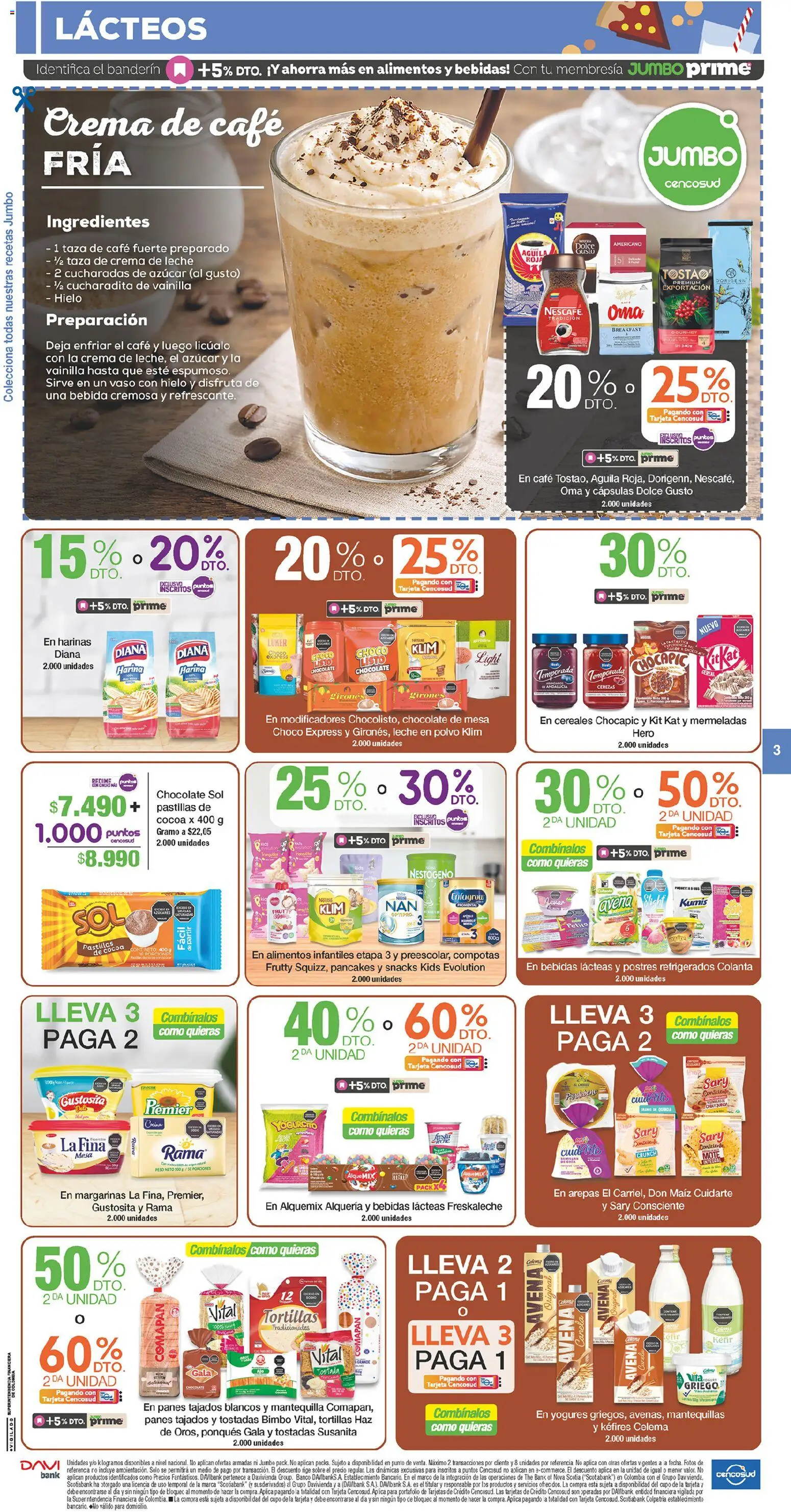 Jumbo revista - valida desde el 30.01.2026 | Página: 3 | Productos: Crema, Avena, Maiz, Mantequilla