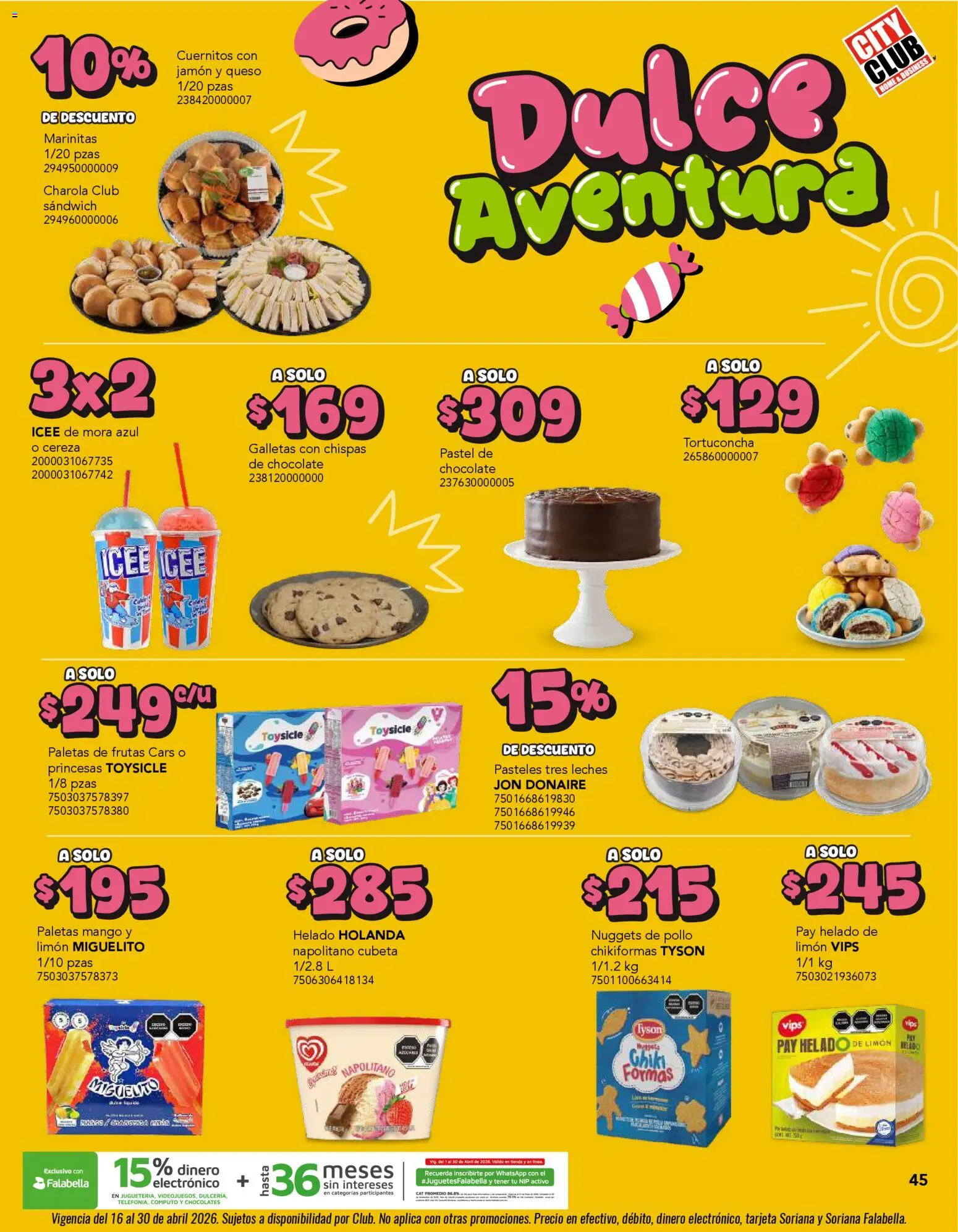 Nuevas ofertas de City Club válidas en toda la República Mexicana desde el 01.04.2026. ¡Encuentra las mejores ofertas en City Club catálogo! | Página: 45