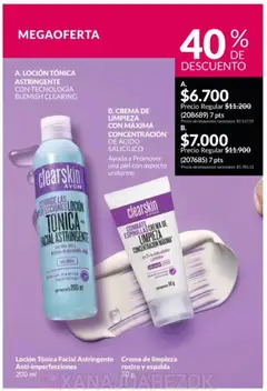 Vista previa Catálogo AVON Campaña 1/2026 válido desde el 01.01.2026 | Página: 120 | Productos: Crema de limpieza, Loción, Crema