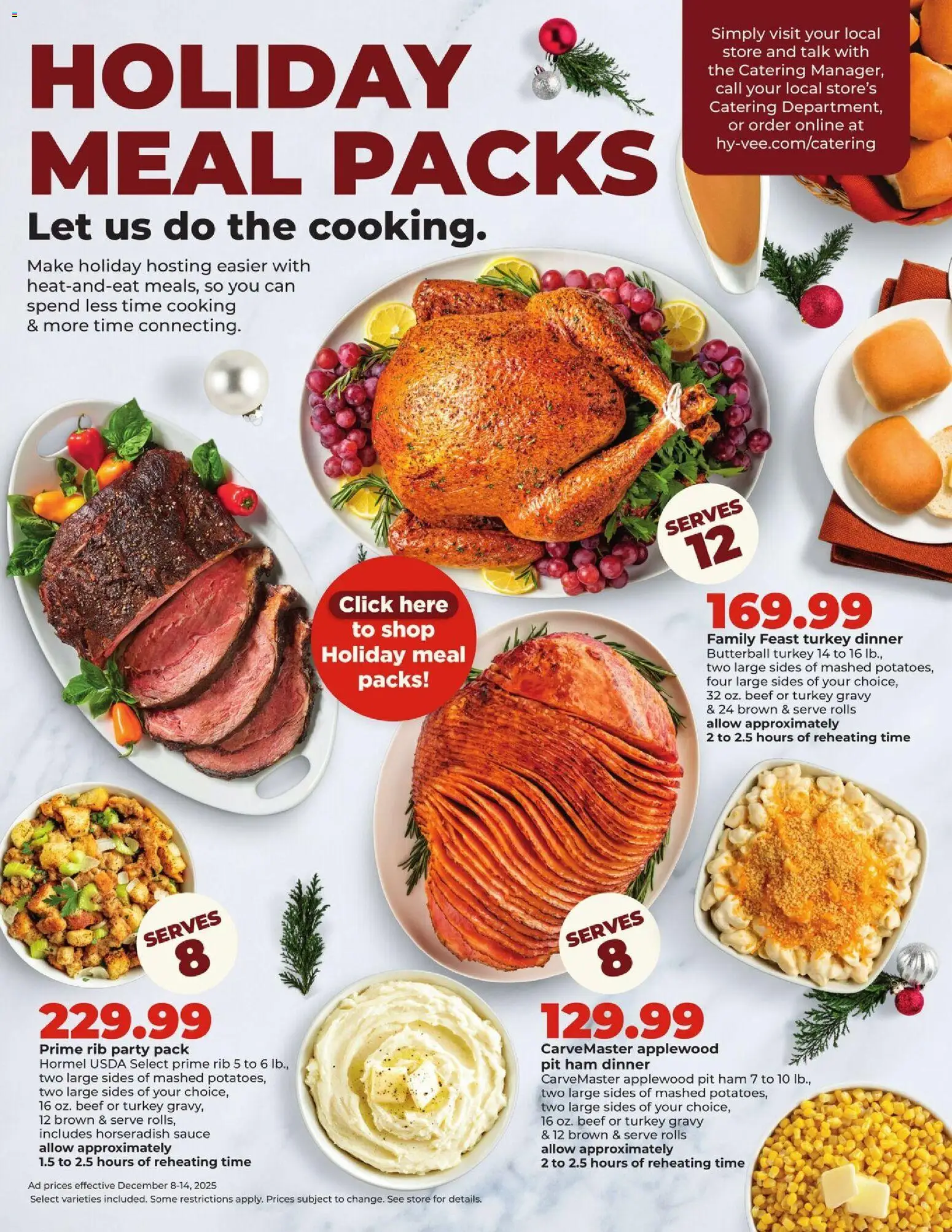 HyVee Weekly Ad - valid from 08.12.2025 | Page: 3 | Products: Ham, Beef, Sauce