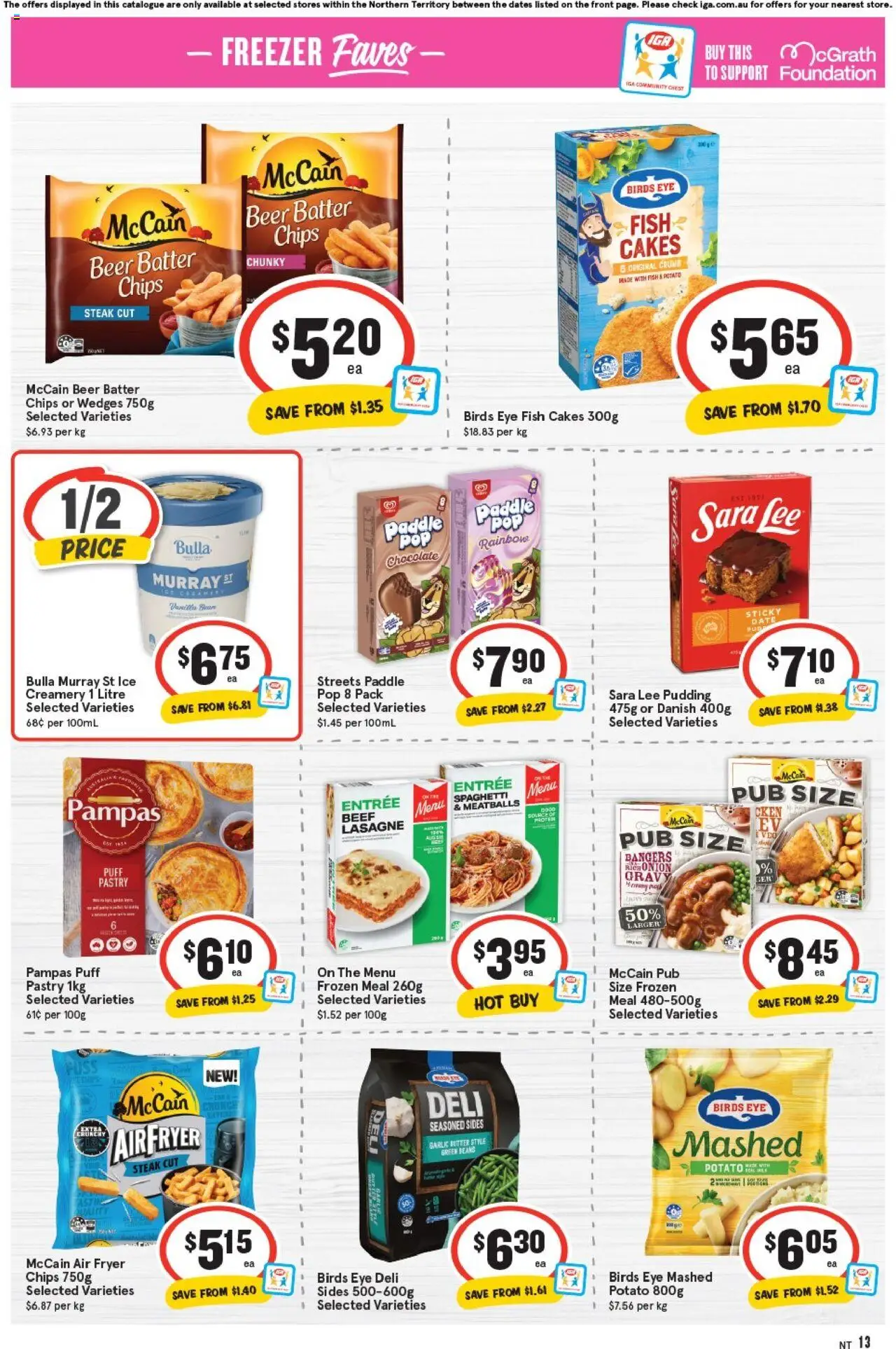 IGA catalogue - valid from 24.09.2025 | Page: 13 | Products: Chocolate, Steak, Garlic, Freezer