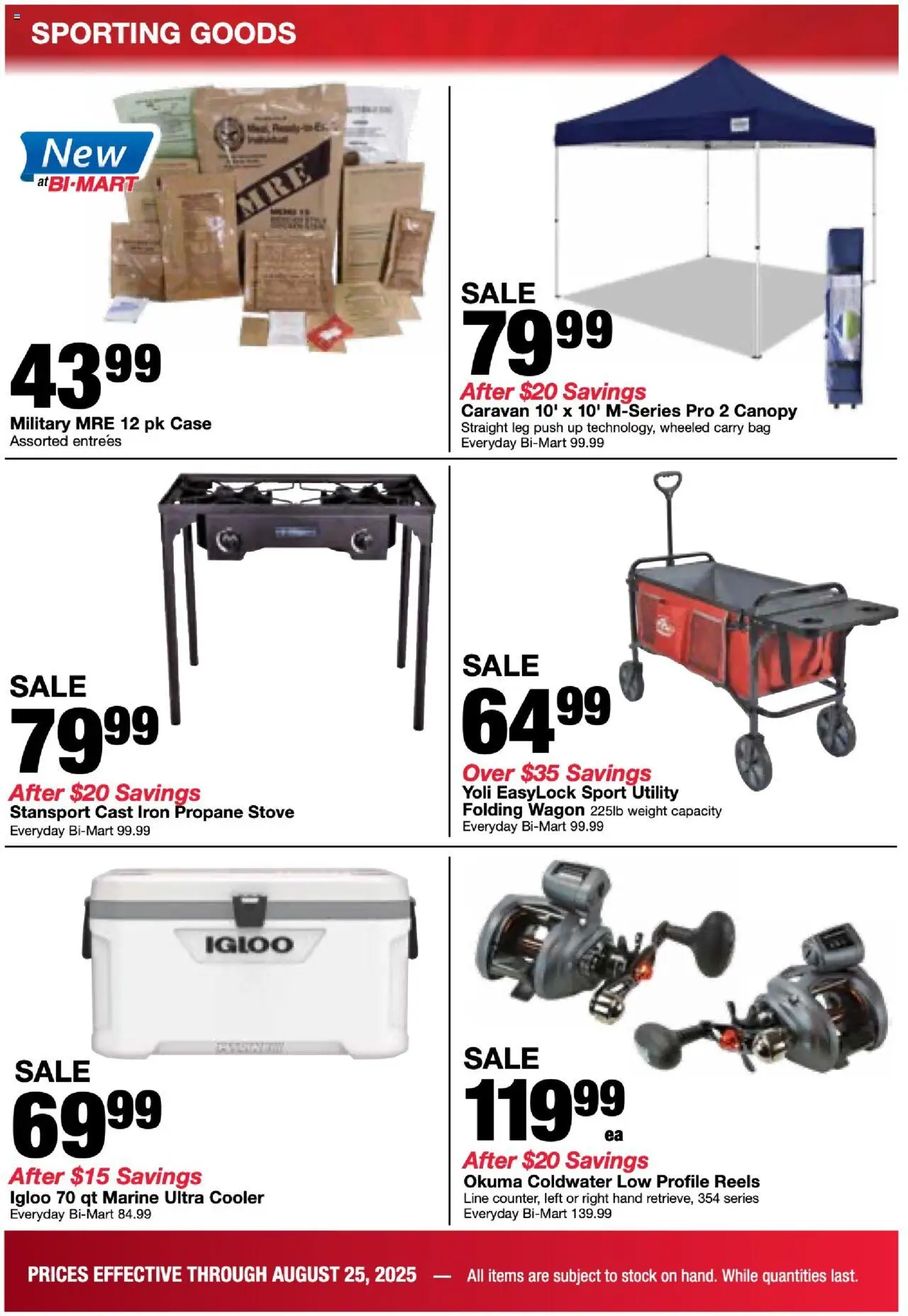 Bi-Mart Back to School - valid from 19.08.2025 | Page: 8 | Products: Bag, Stove, Weight, Iron