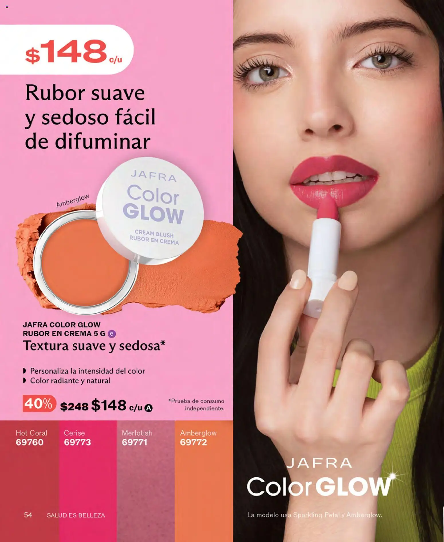 Nuevas ofertas de JAFRA válidas en toda la República Mexicana desde el 01.11.2025. ¡Encuentra las mejores ofertas en JAFRA catálogo! | Página: 54 | Productos: Crema, Radiante, Rubor