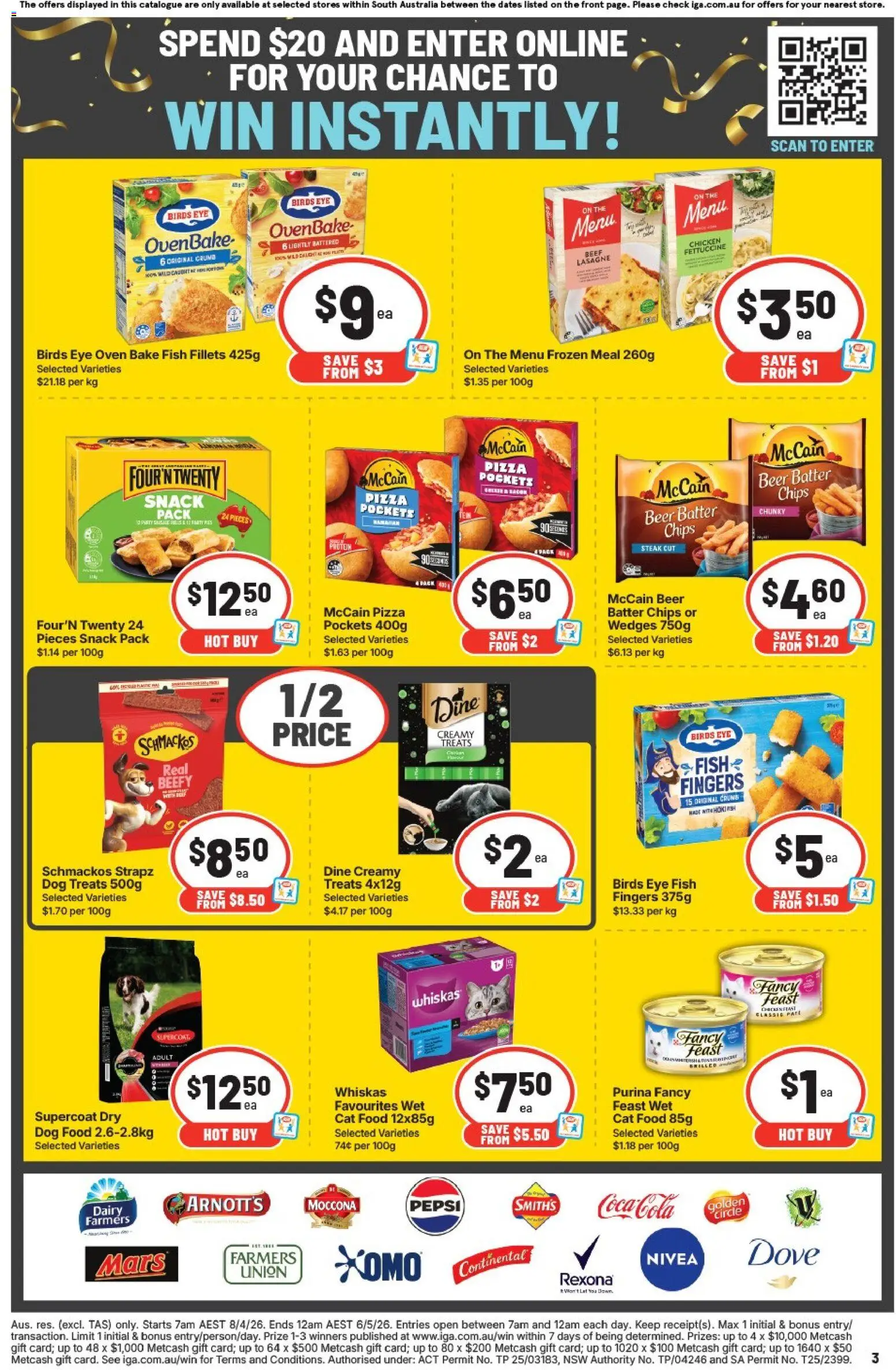 IGA catalogue - valid from 29.04.2026 | Page: 3 | Products: Chicken, Coca Cola, Chips, Oven