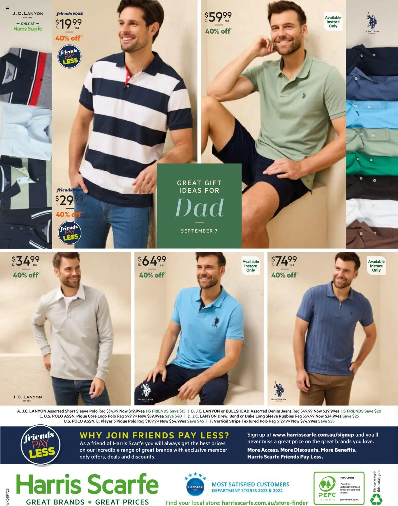 Harris Scarfe catalogue - valid from 21.08.2025 | Page: 28 | Products: Denim, Long sleeve, Jeans, Player