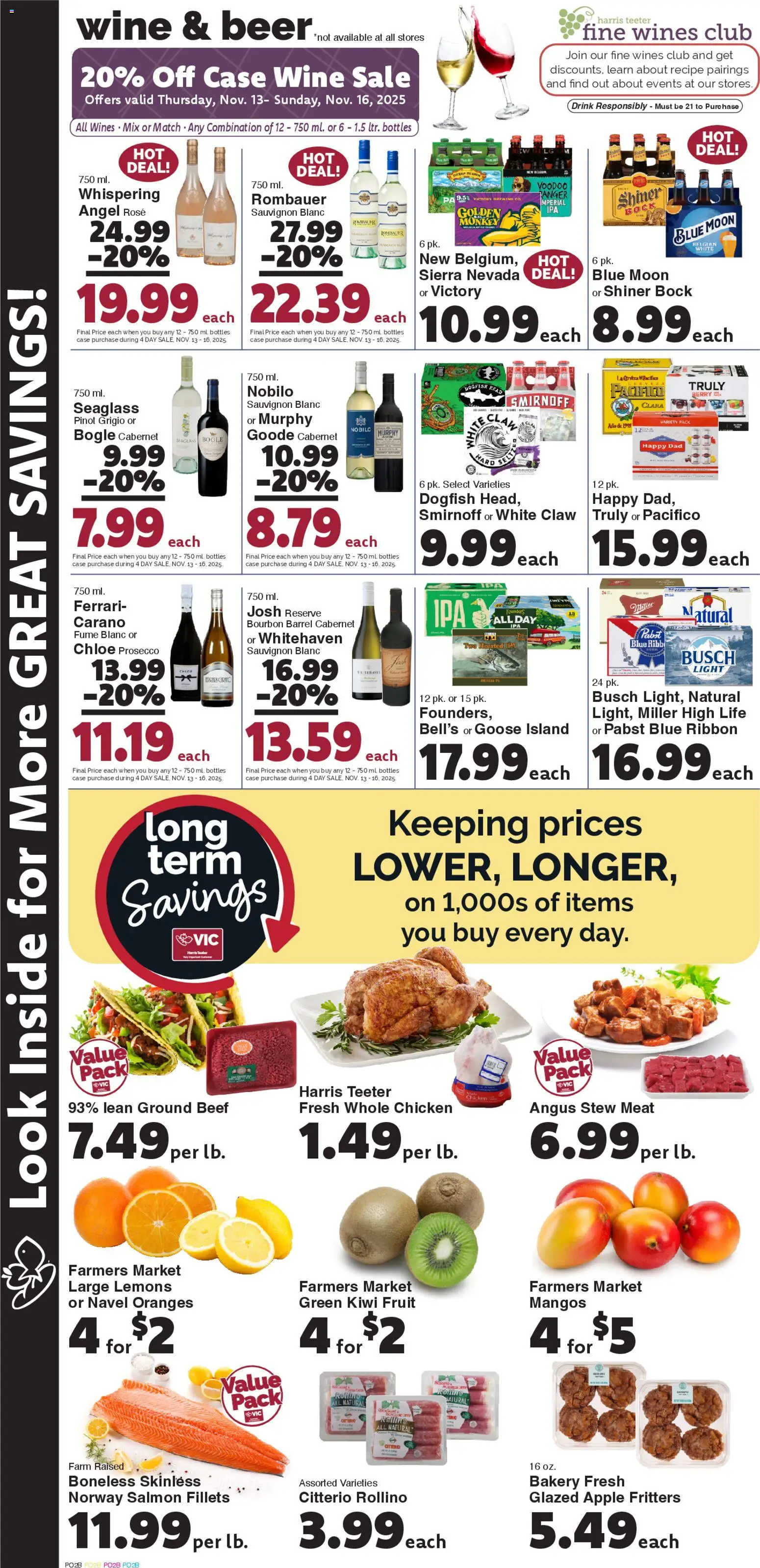 Harris Teeter Weekly Ad - NC - valid from 12.11.2025 | Page: 9 | Products: Wine, Beef, Kiwi, Case