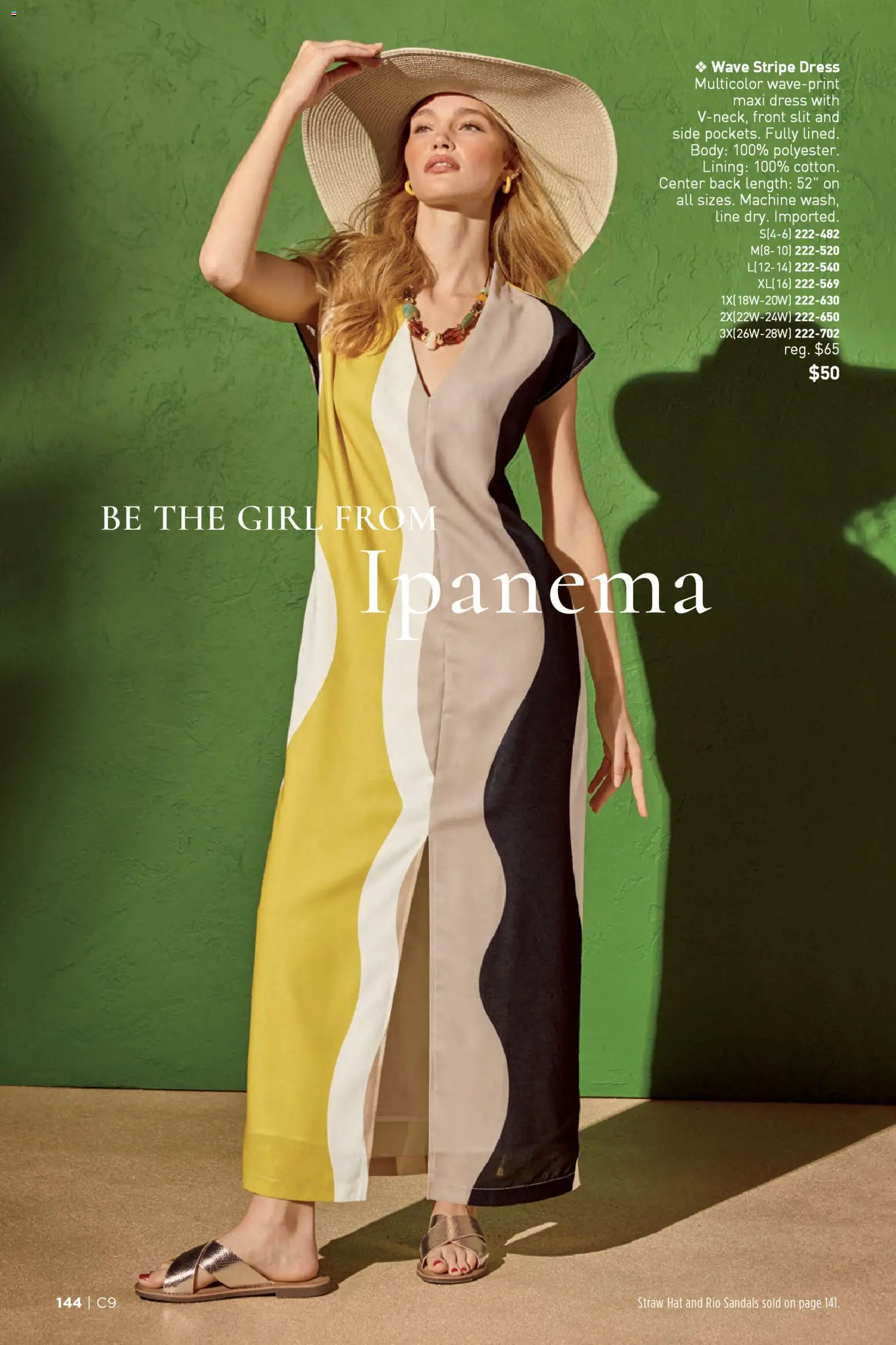 Avon Brochure - valid from 22.04.2026 | Page: 144 | Products: Sandals, Hat, Dress