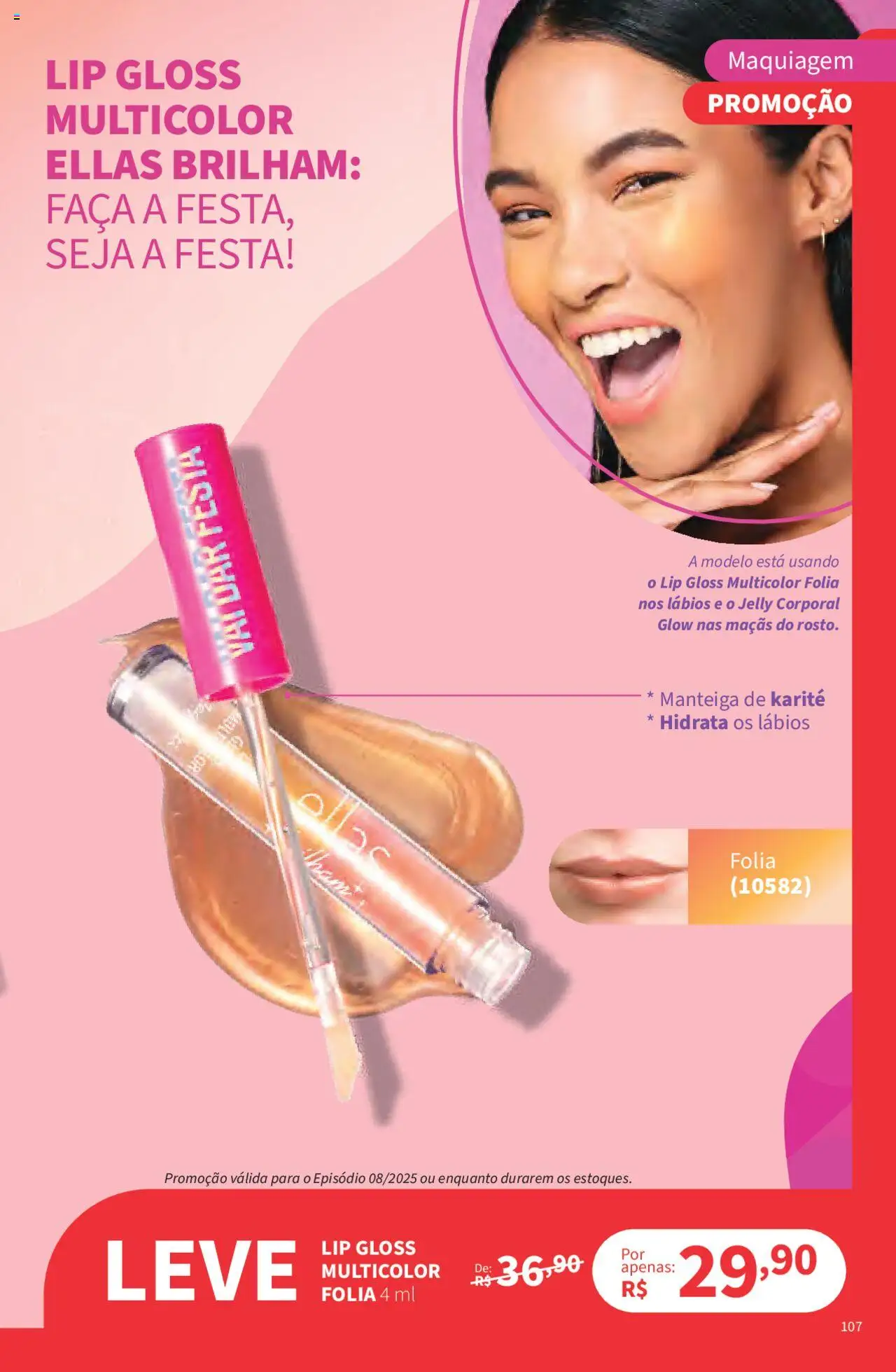 Jequiti Folheto - válido de 02.06.2025 | Página: 107 | Produtos: Maquiagem, Manteiga, Faca, Maçãs