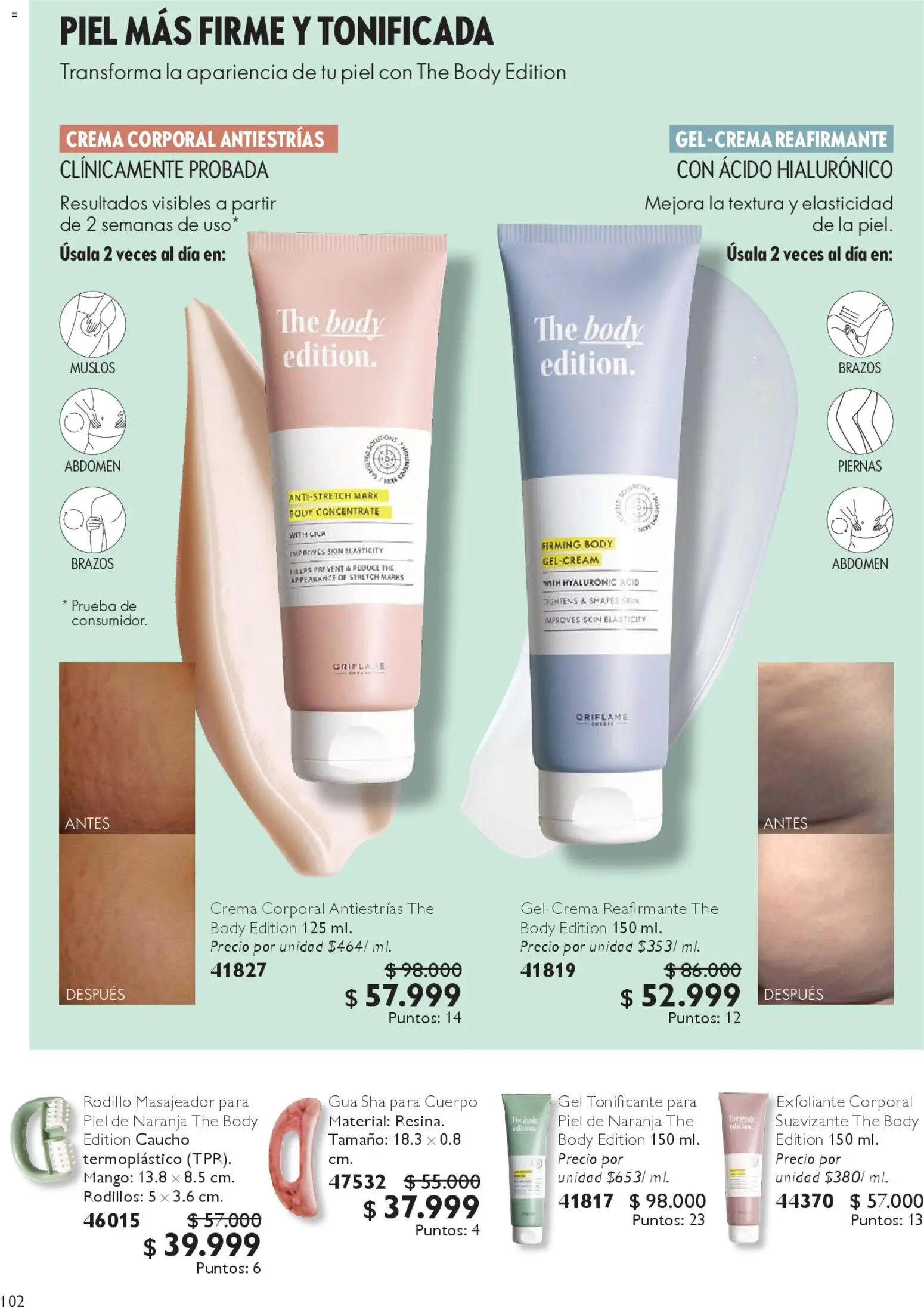 Oriflame revista - valida desde el 07.03.2026 | Página: 110 | Productos: Exfoliante corporal, Body, Suavizante, Mango