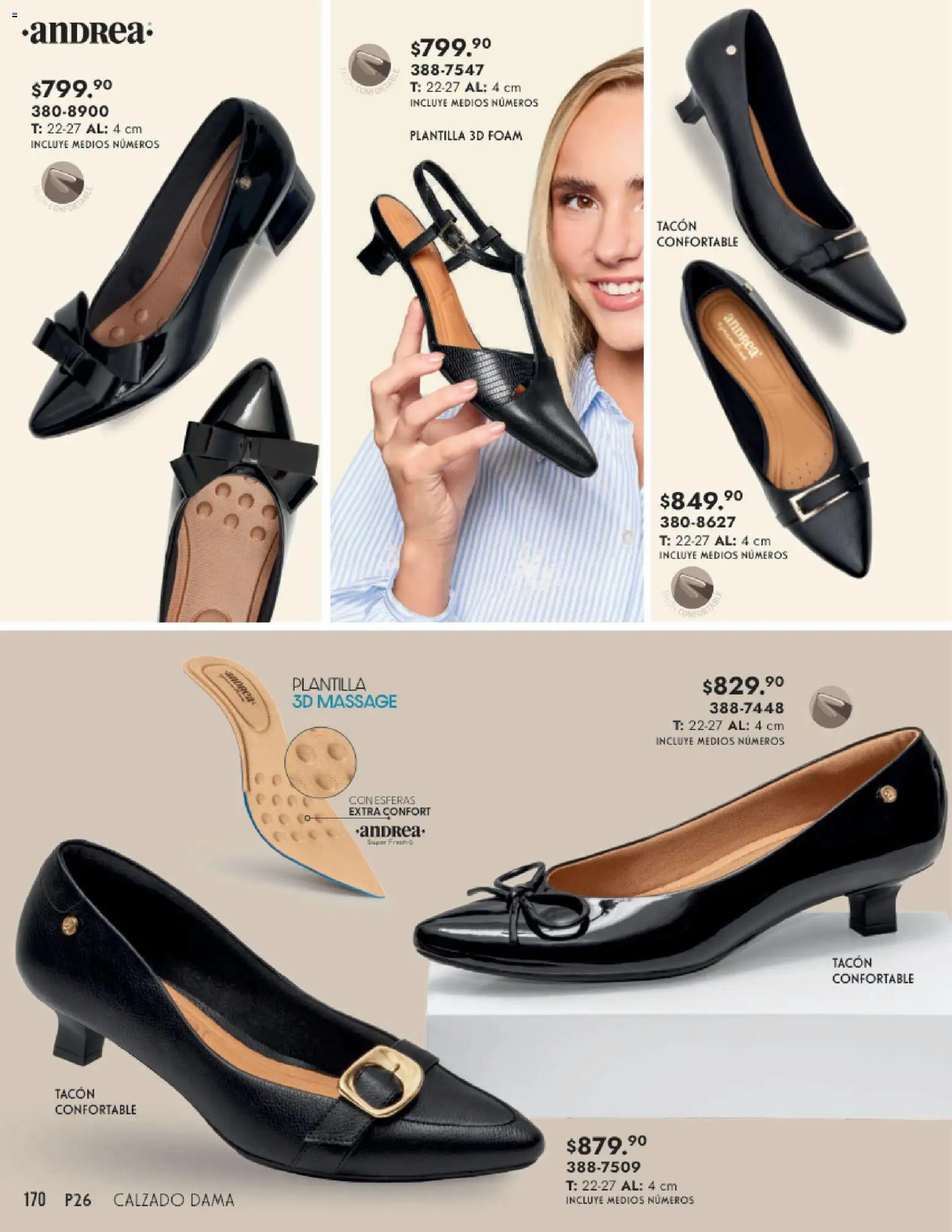 Nuevas ofertas de Andrea válidas en toda la República Mexicana desde el 25.01.2026. ¡Encuentra las mejores ofertas en Andrea catálogo Calzado Dama! | Página: 170
