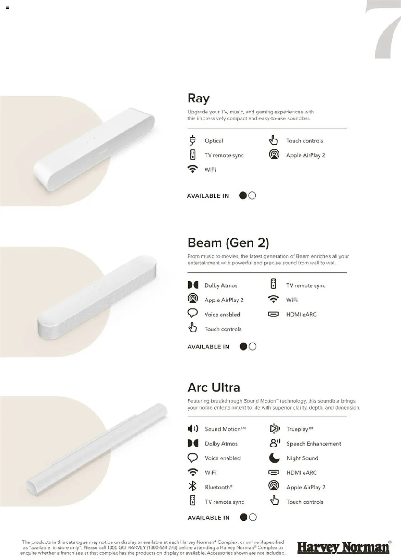 Harvey Norman catalogue - valid from 27.09.2025 | Page: 7 | Products: Accessories, Tv