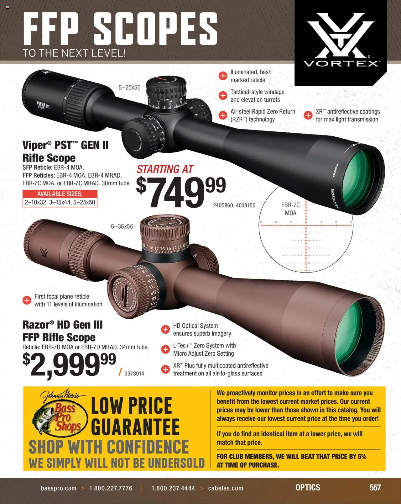 Cabela's Hunting Master 25 - valid from 11.08.2025 | Page: 557 | Products: Monitor, Rifle