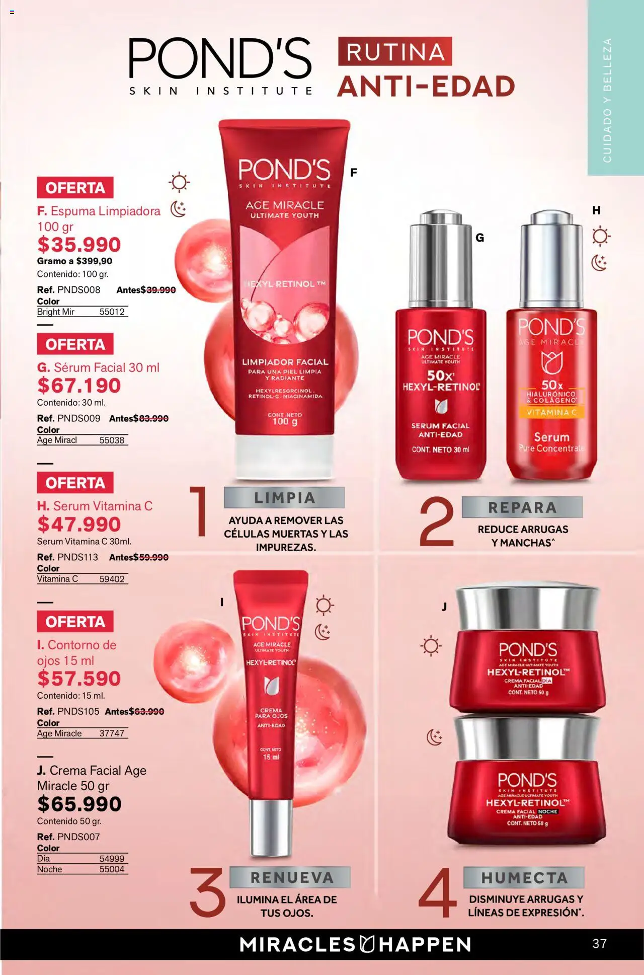 Leonisa revista - valida desde el 01.10.2025 | Página: 37 | Productos: Espuma, Crema, Limpiador, Contorno
