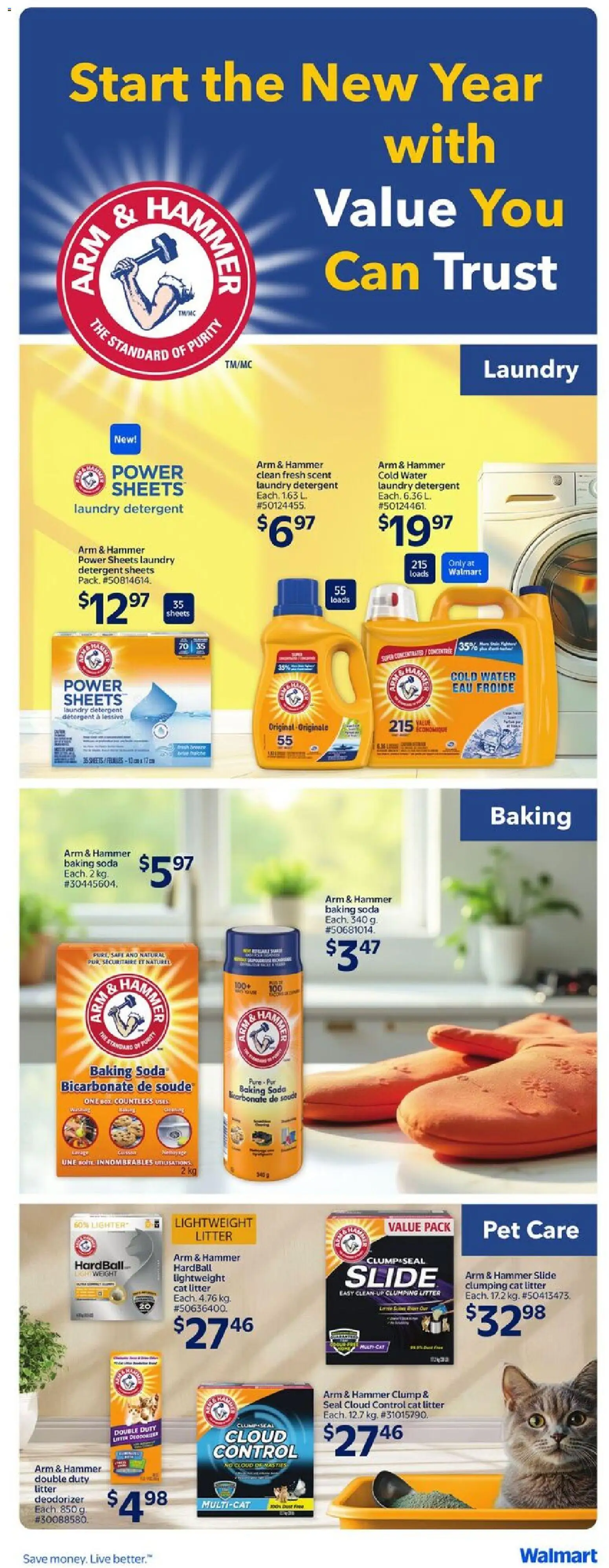 Walmart flyer valid from 08.01.2026 | Page: 15 | Products: Detergent, Box