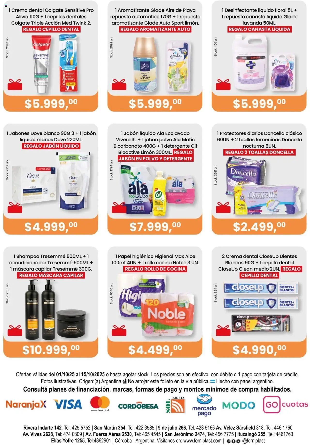 Ferniplast catálogo │ válido desde el 01.10.2025 | Página: 8 | Productos: Desinfectante, Cepillo, Máscara, Limón
