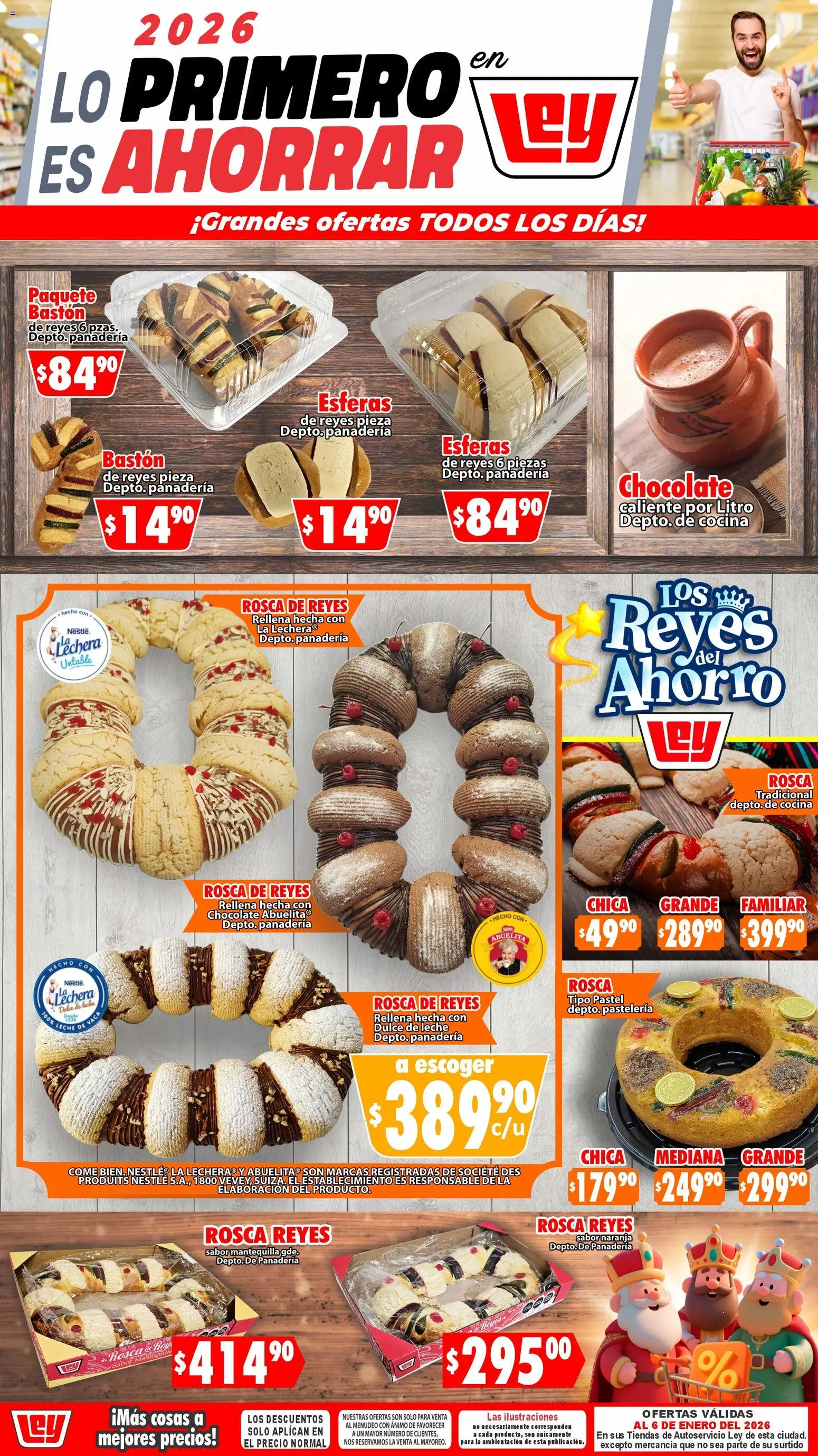 Nuevas ofertas de Casa Ley válidas en toda la República Mexicana desde el 03.01.2026. ¡Encuentra las mejores ofertas en Casa Ley folleto Más cosas a mejores precios! | Página: 1 | Productos: Dulce de leche, Mantequilla, Chocolate, Cocina