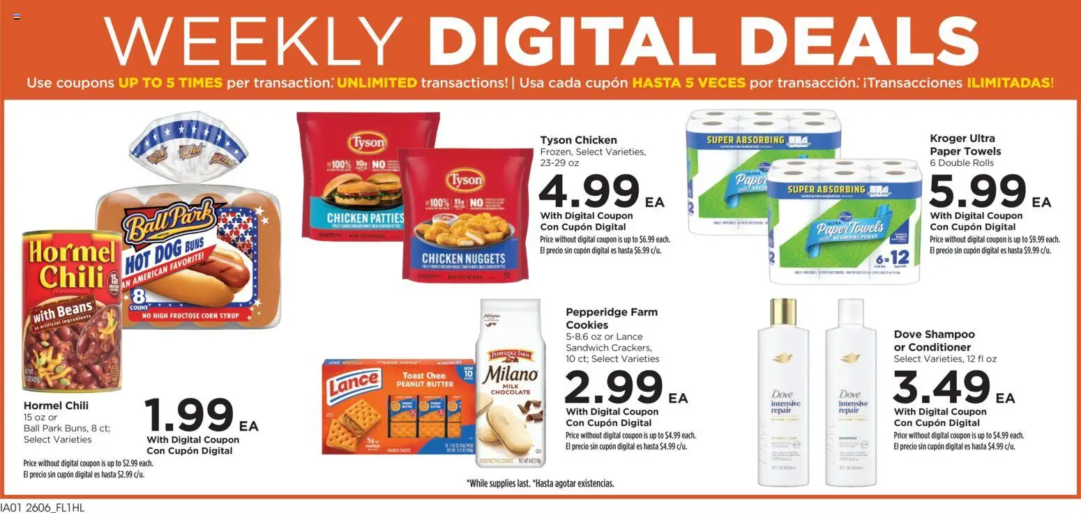 Food 4 Less Weekly Ad - valid from 11.03.2026 | Page: 2 | Products: Corn, Shampoo, Conditioner, Cookies