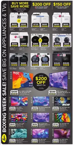 Preview of Leon's weekly flyer / circulaire from shop Leon's valid from 25.12.2025 | Page: 7 | Products: Tv, Dryer