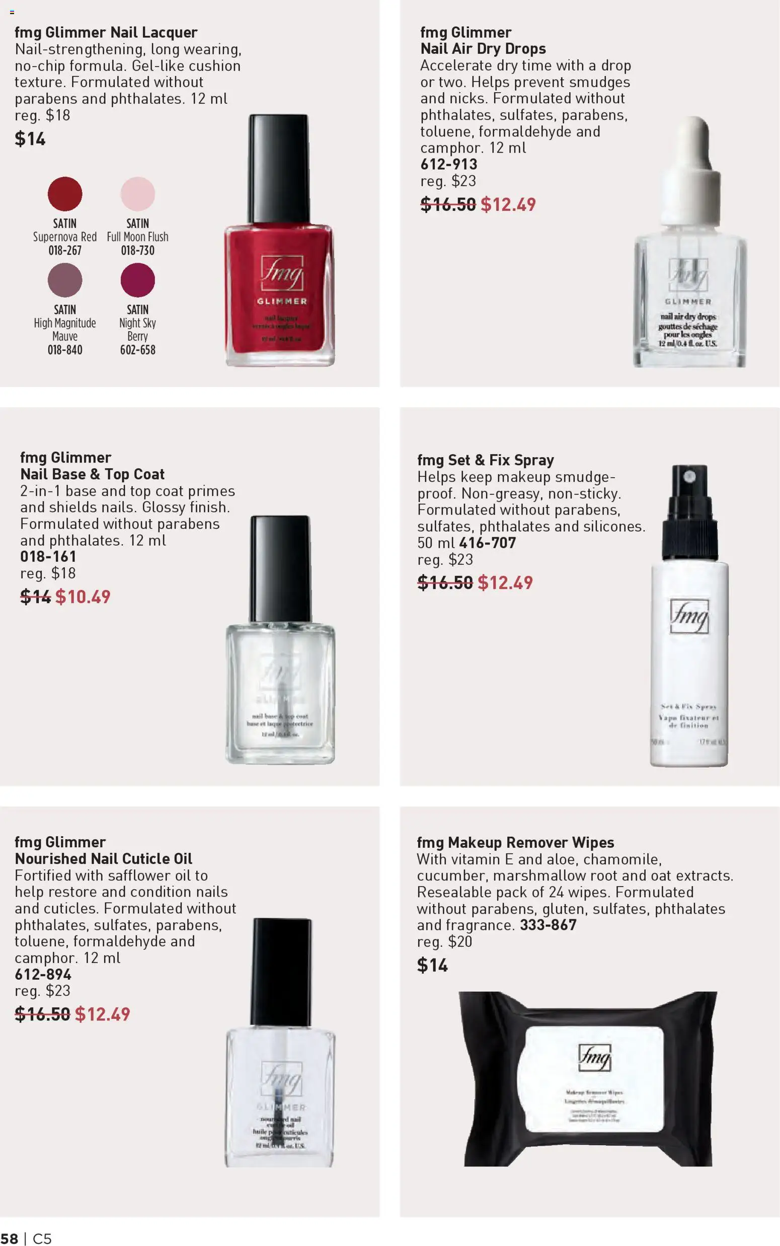 Avon flyer valid from 26.02.2026 | Page: 58 | Products: Dryer, Nail polish, Makeup remover, Coat