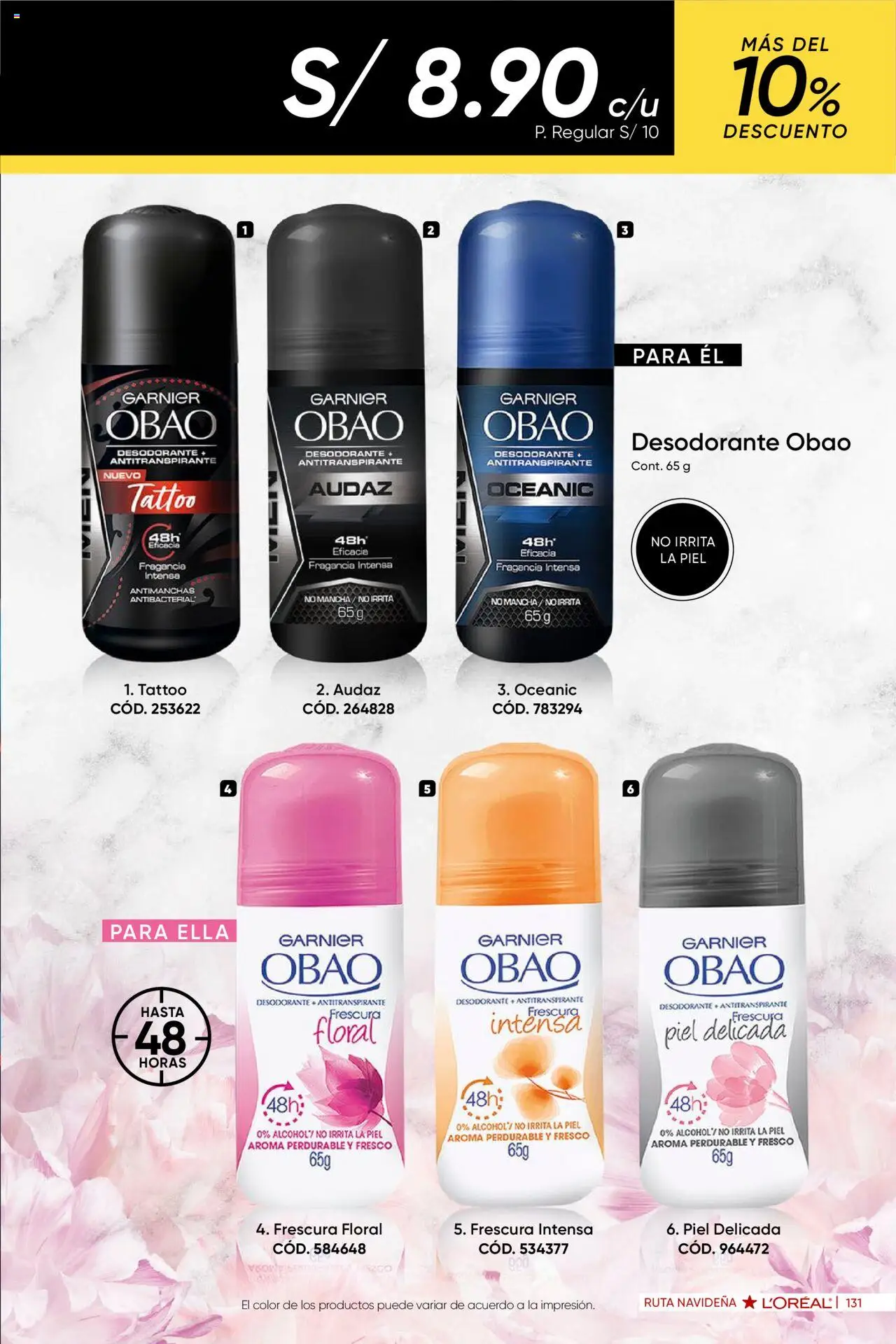 Catálogo Azzorti válido desde 15.10.2025 | Página: 135 | Productos: Desodorante, Antitranspirante, Fragancia