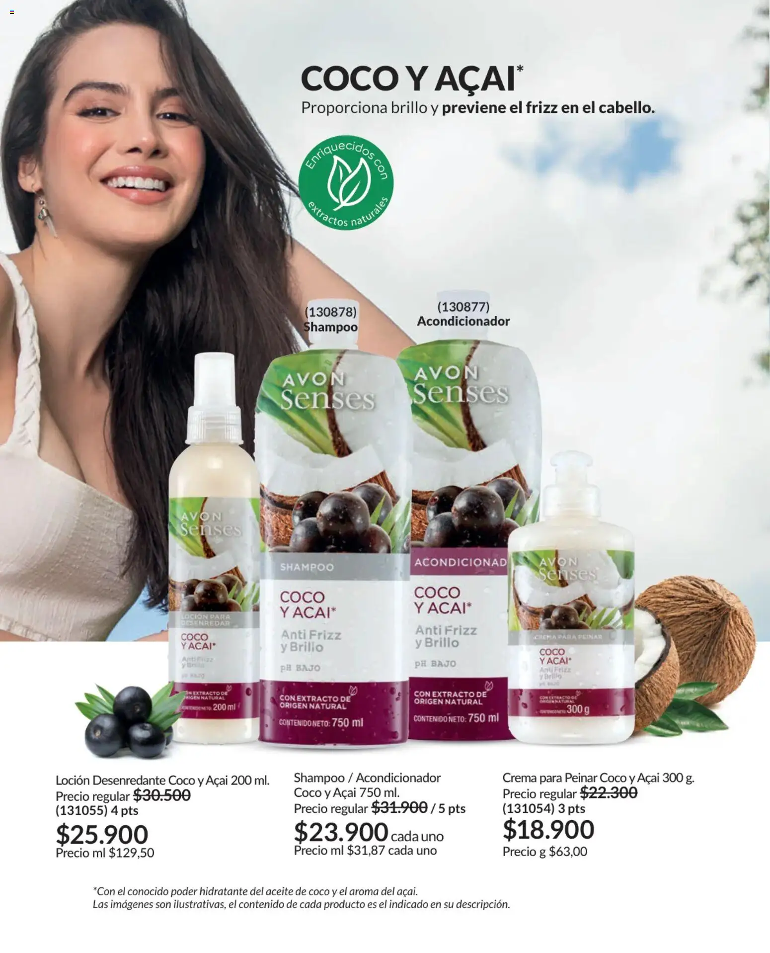 Avon revista - valida desde el 01.04.2026 | Página: 193 | Productos: Shampoo, Brillo, Loción, Acondicionador
