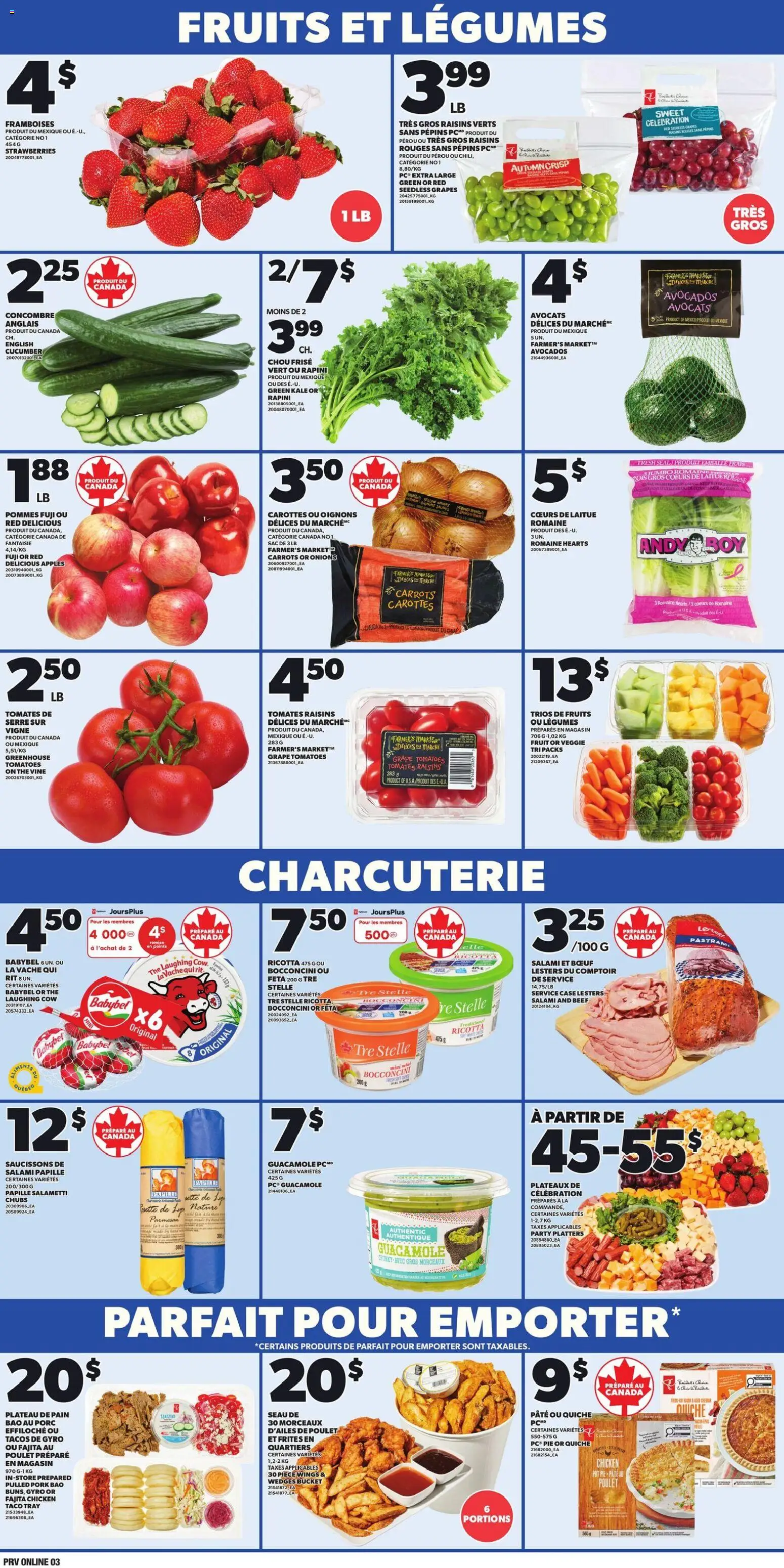 Provigo flyer valid from 29.01.2026 | Page: 3 | Products: Case, Salami, Pork, Apples
