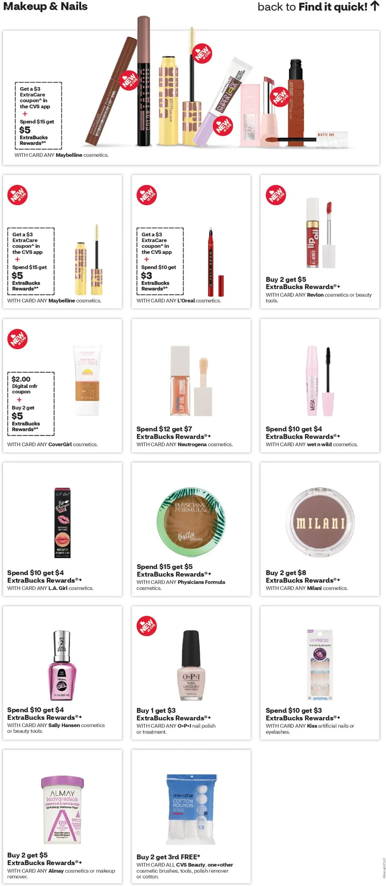 CVS Pharmacy Weekly Ad - AZ - valid from 03.08.2025 | Page: 10 | Products: Pipe, Ink, Nail polish, Oil