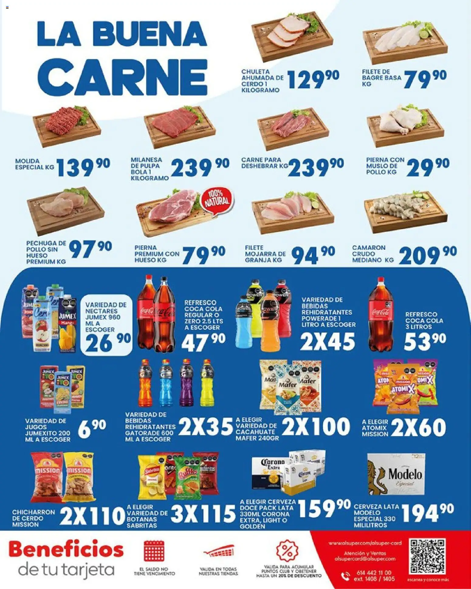 Nuevas ofertas de Alsuper válidas en toda la República Mexicana desde el 17.03.2026. ¡Encuentra las mejores ofertas en Alsuper folleto Durango! | Página: 7 | Productos: Milanesa, Refresco, Cacahuate, Cerdo