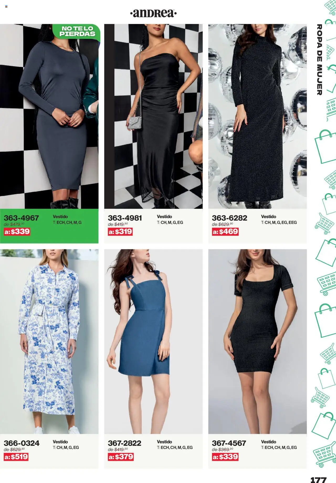 Nuevas ofertas de Andrea válidas en toda la República Mexicana desde el 10.08.2025. ¡Encuentra las mejores ofertas en Andrea - Catálogo Outlet! | Página: 177 | Productos: Ropa, Vestido, Té